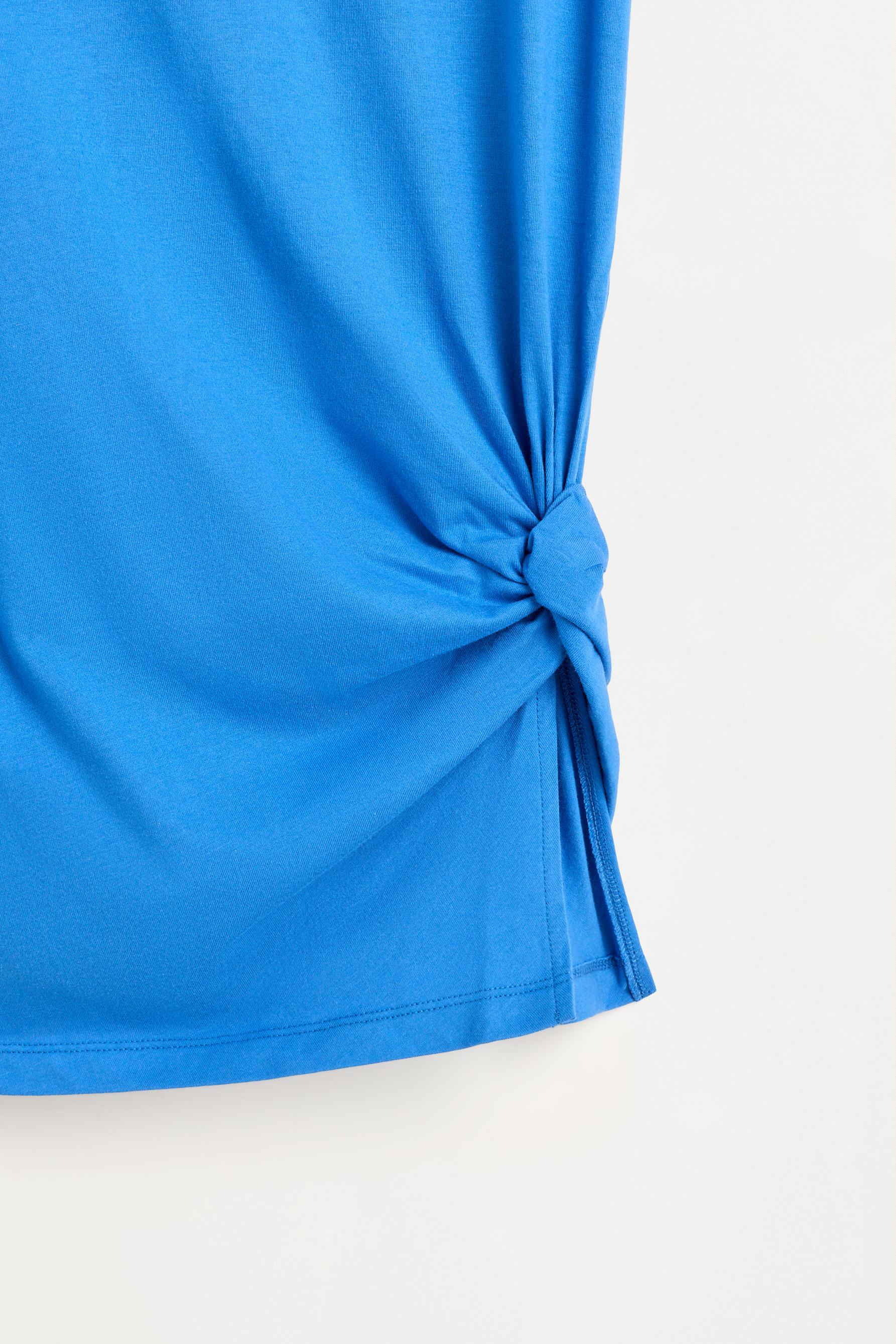 Knotted T-shirt — DEEP BLUE