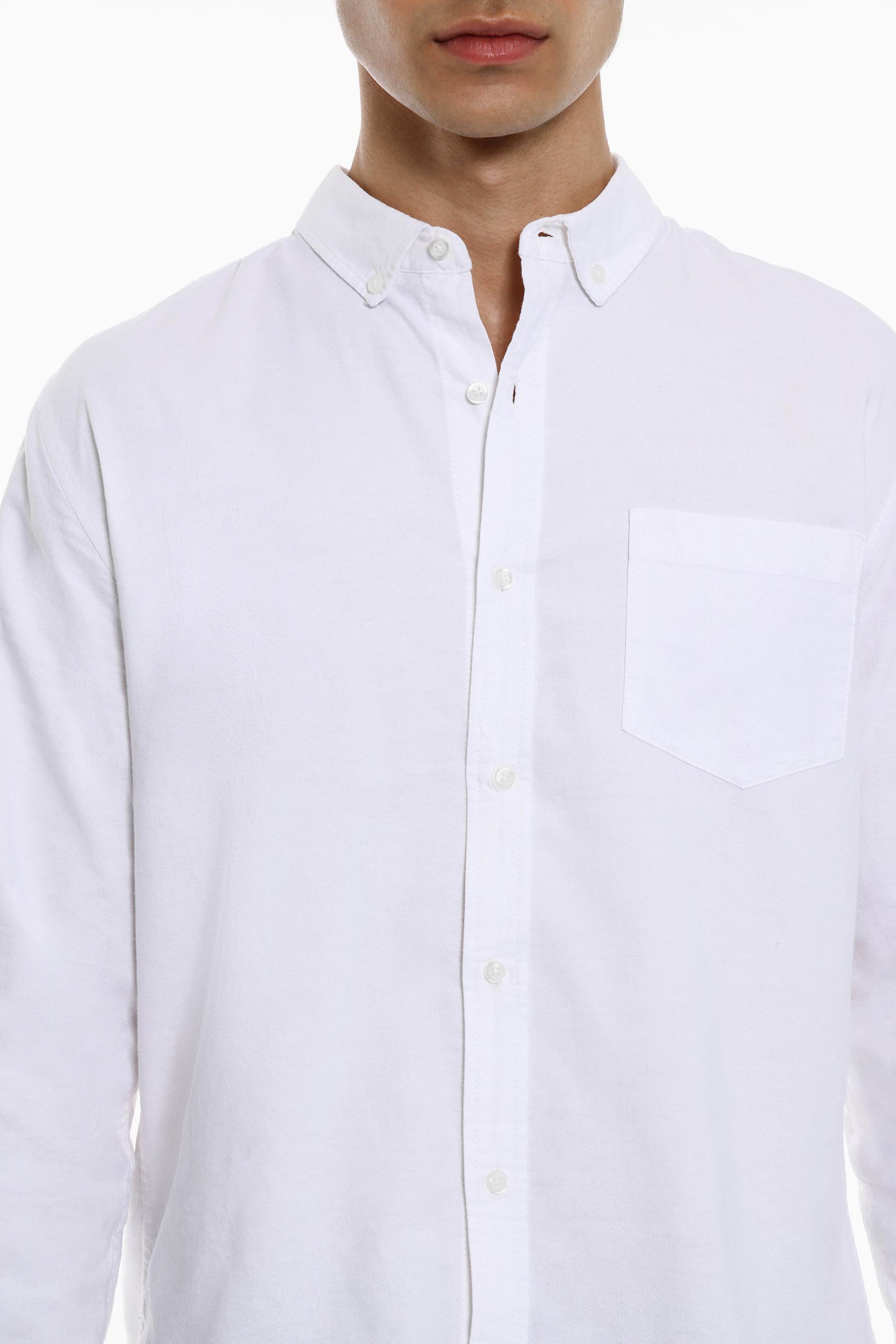 Oxford shirt — WHITE