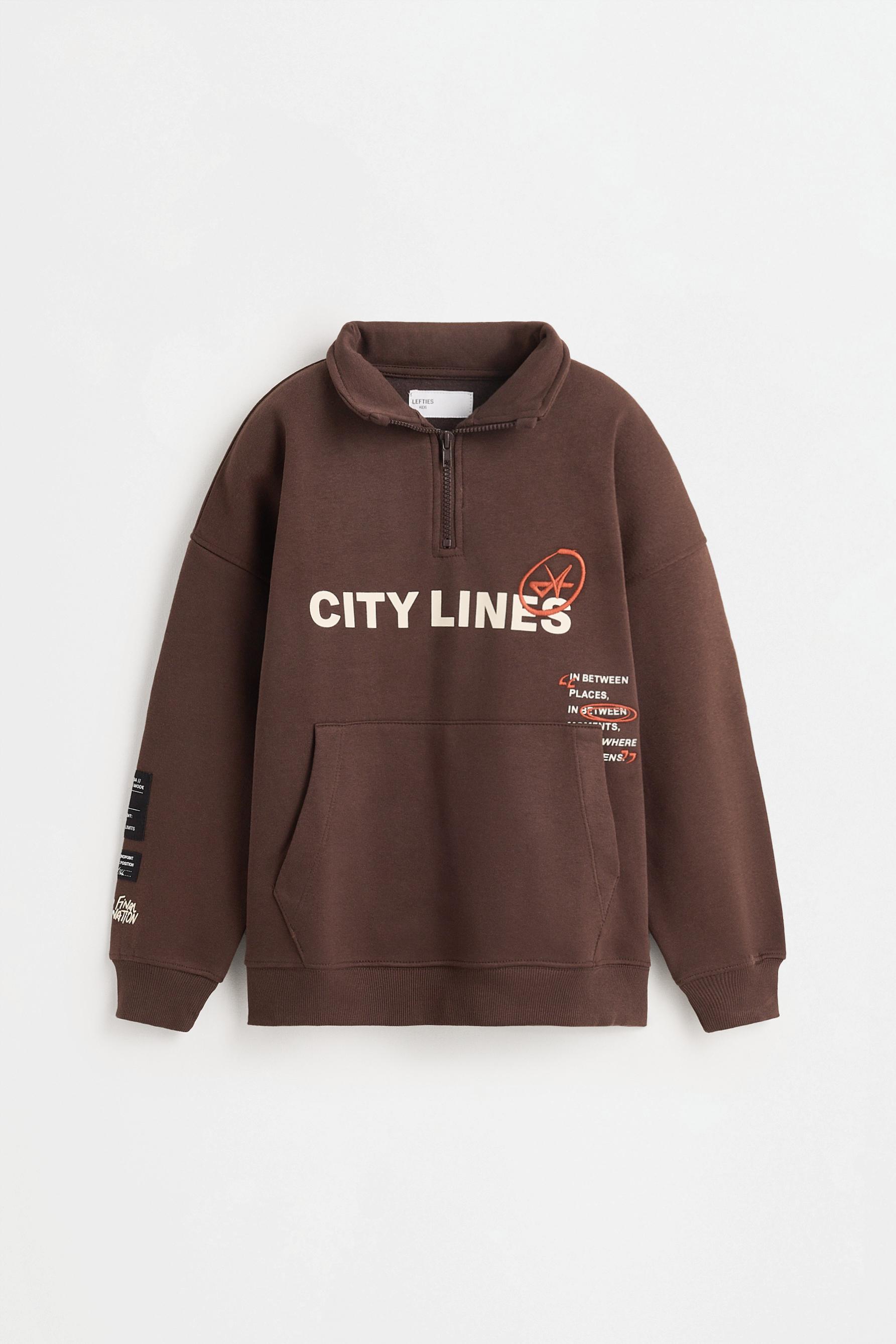 Sudadera polo con cremallera