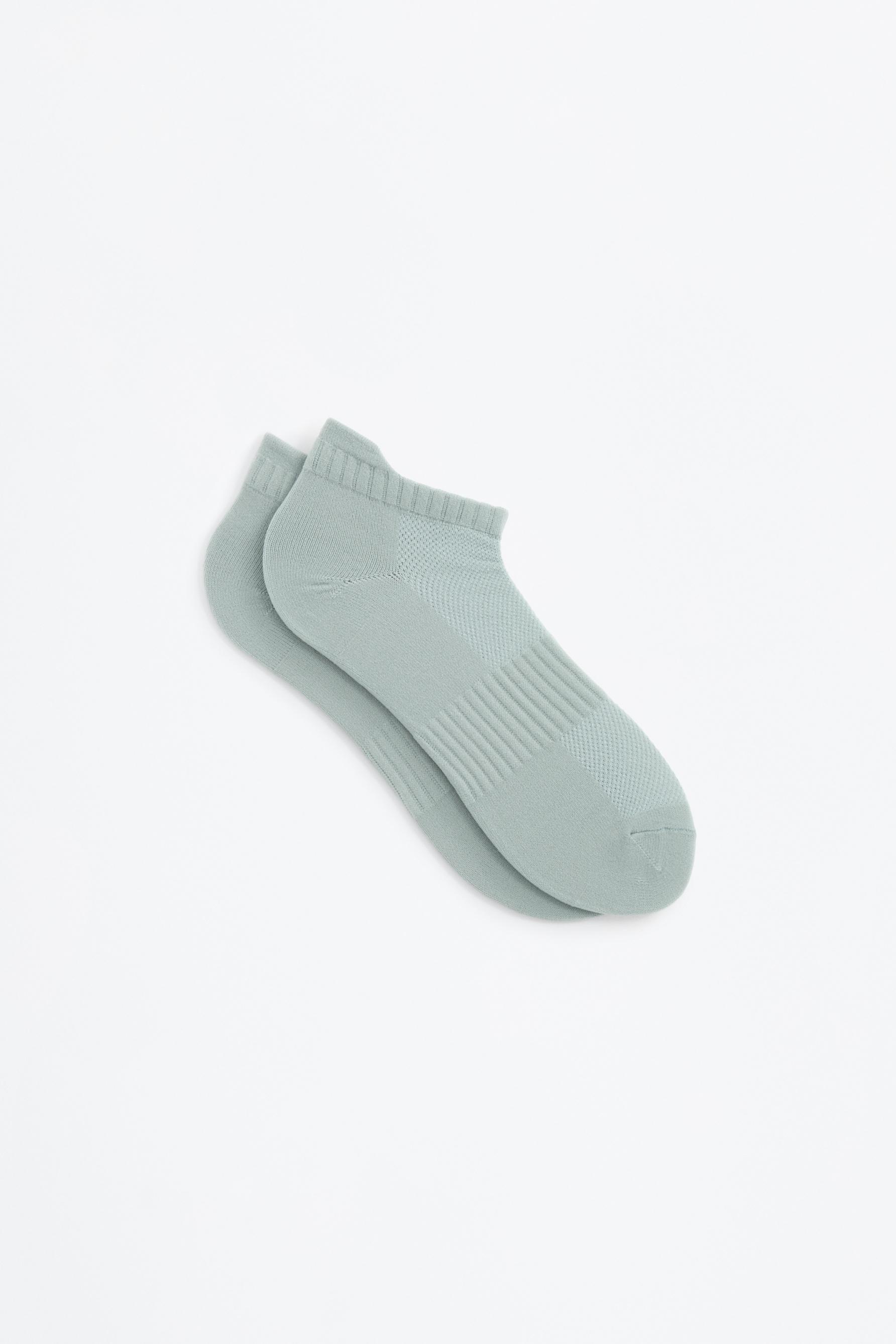 Short sports socks (5-pack) — GREEN