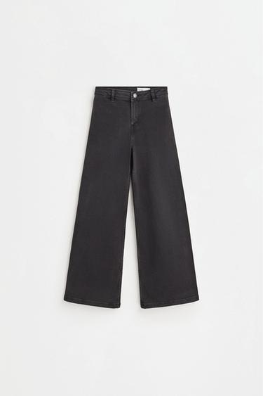 Wide-leg marine jeans — BLACK 2