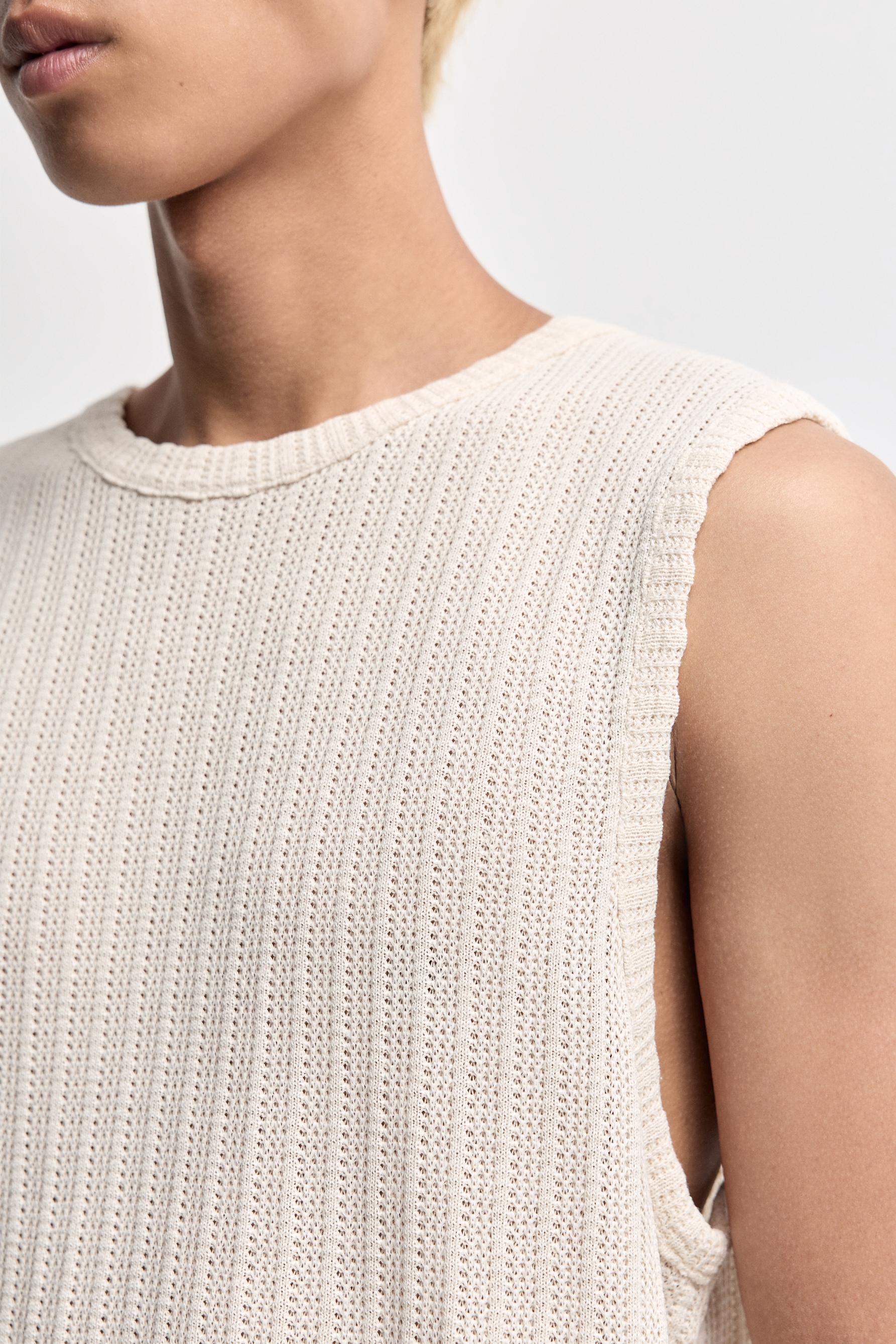 Textured tank top — BUTTER