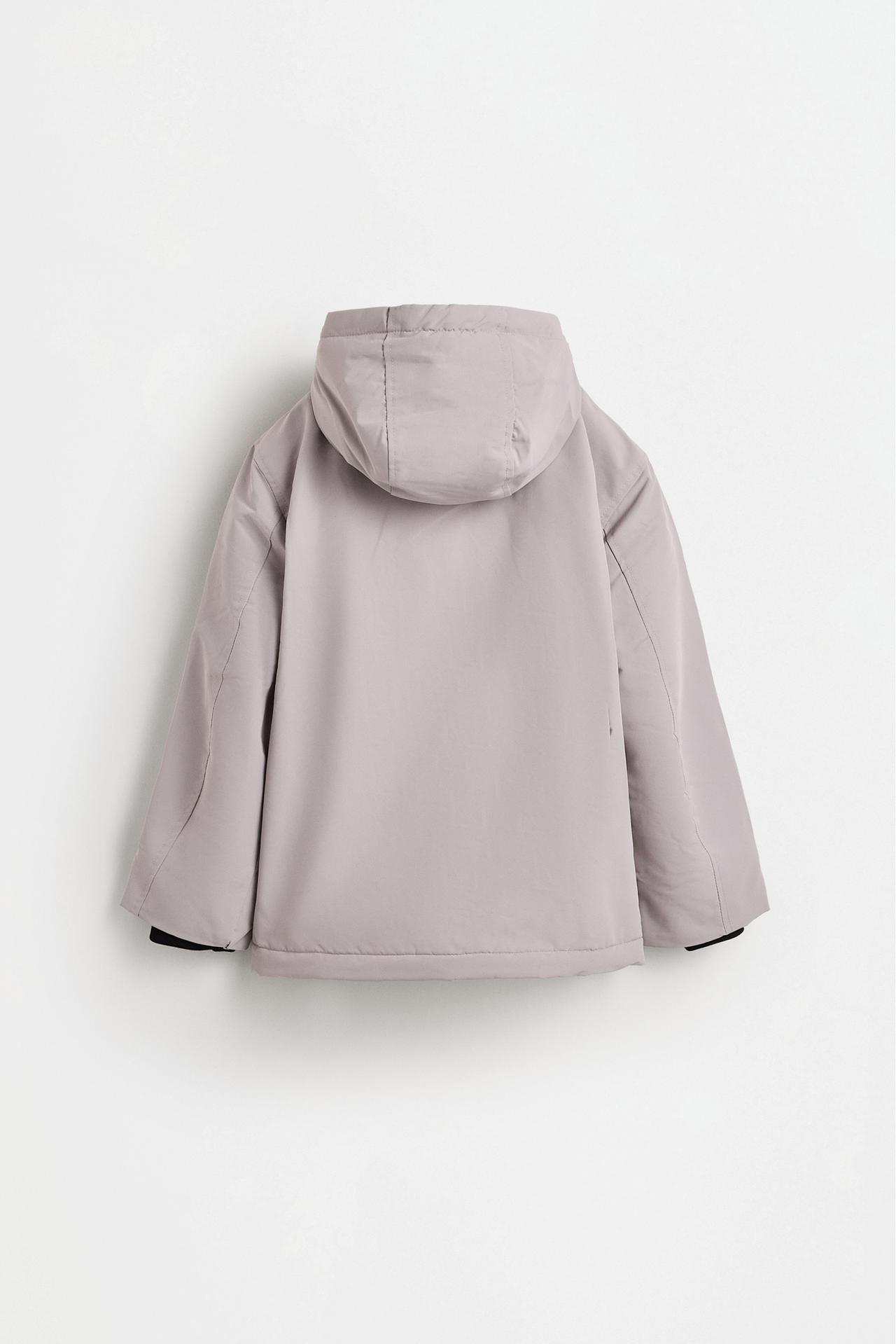 Quilted windbreaker — PALE GREY