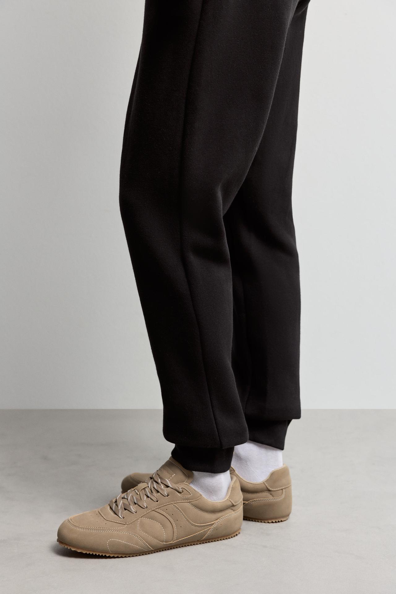 Regular fit tracksuit bottoms — BLACK