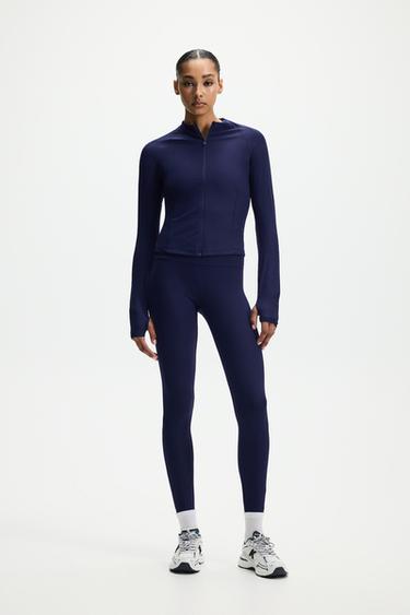 Ribbed sports jacket — DARK BLUE 2
