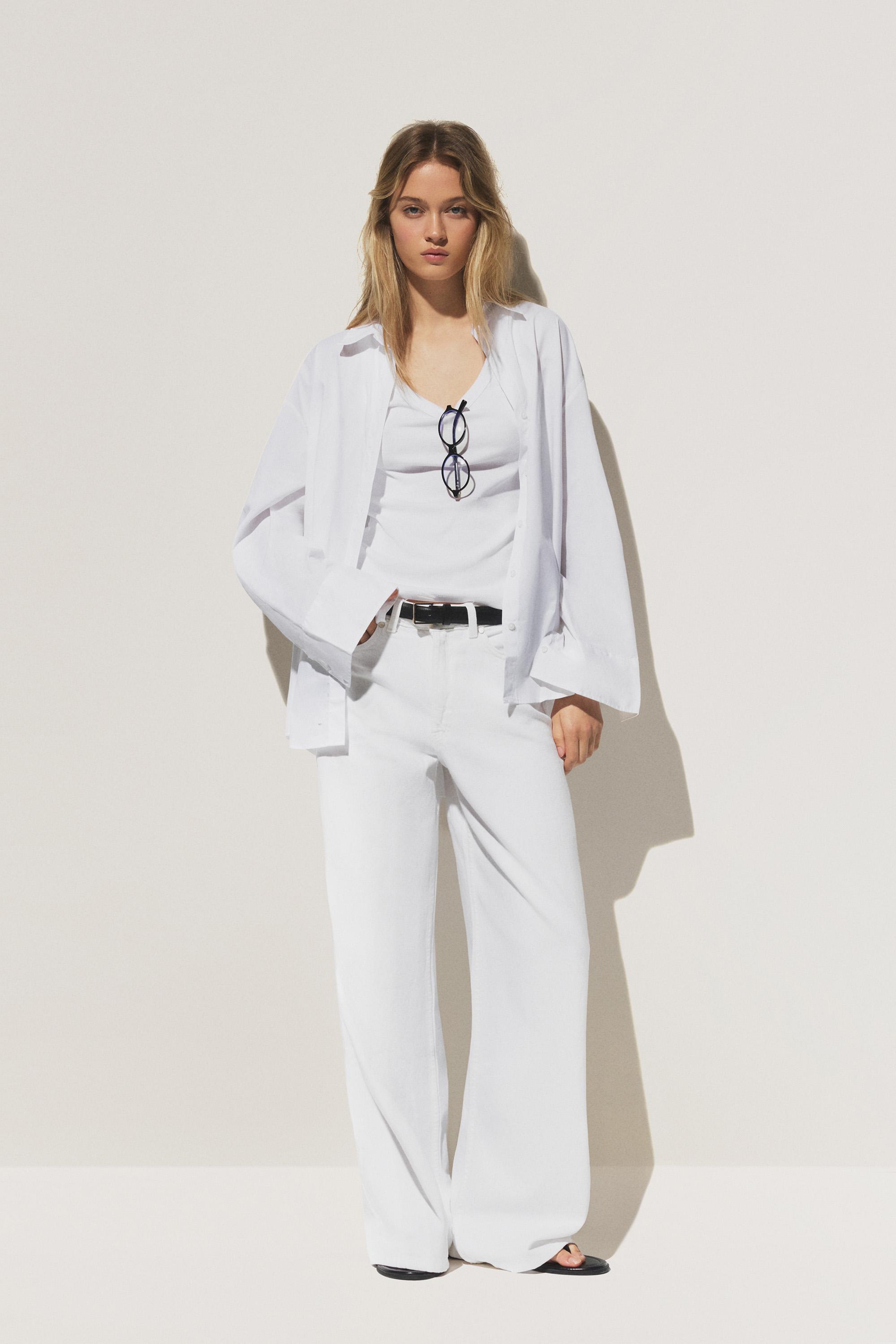 Wide-leg jeans — WHITE