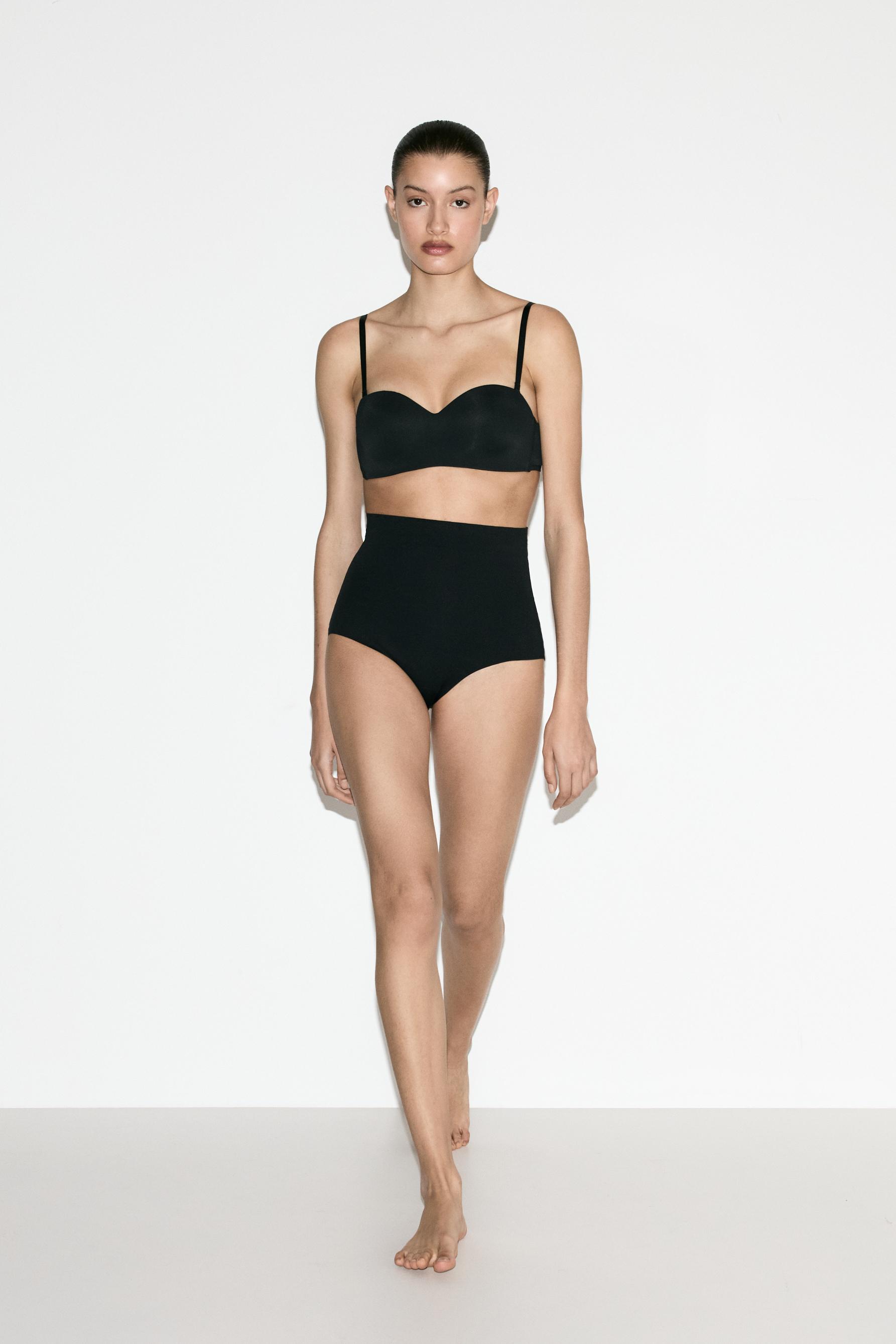 High-waist shaper briefs — BLACK