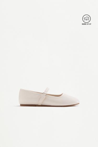 Mary Jane ballet flats — WHITE 1