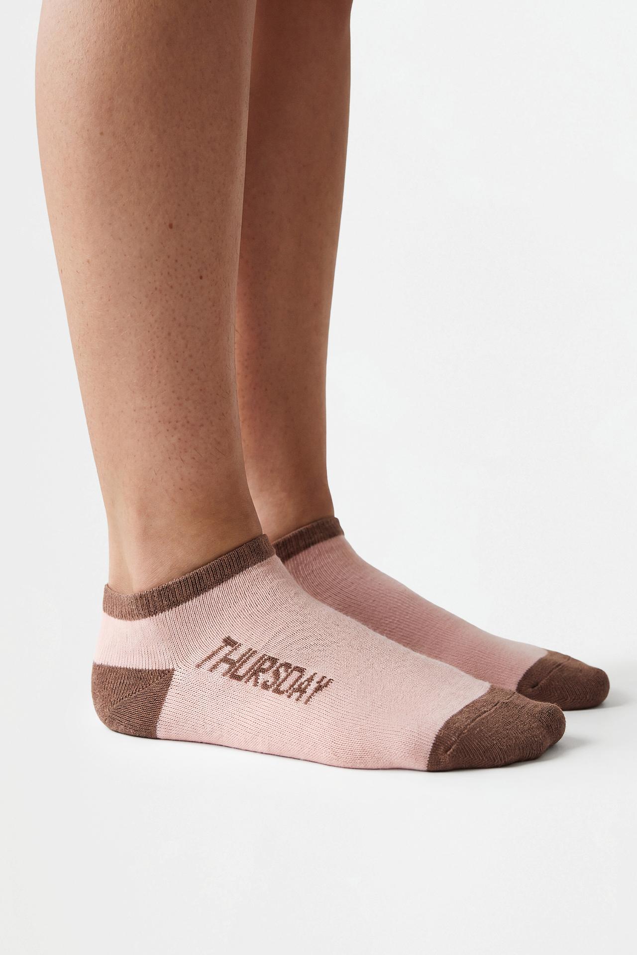 7-Pack of contrast ankle socks — WHITE TONES