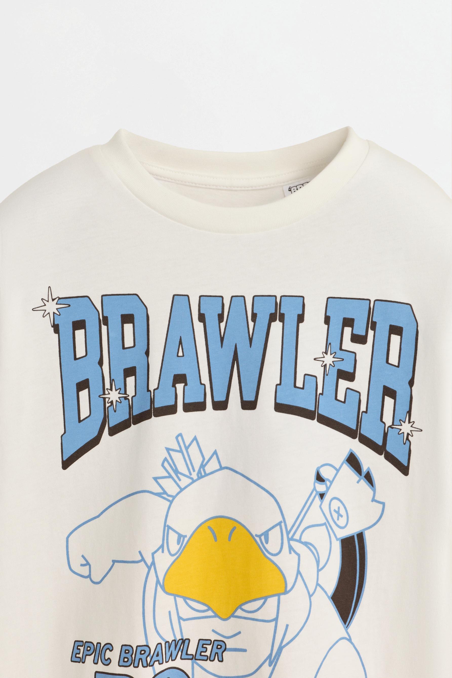 Brawl Stars ©Supercell Oy T-shirt and pants co-ord — GREY