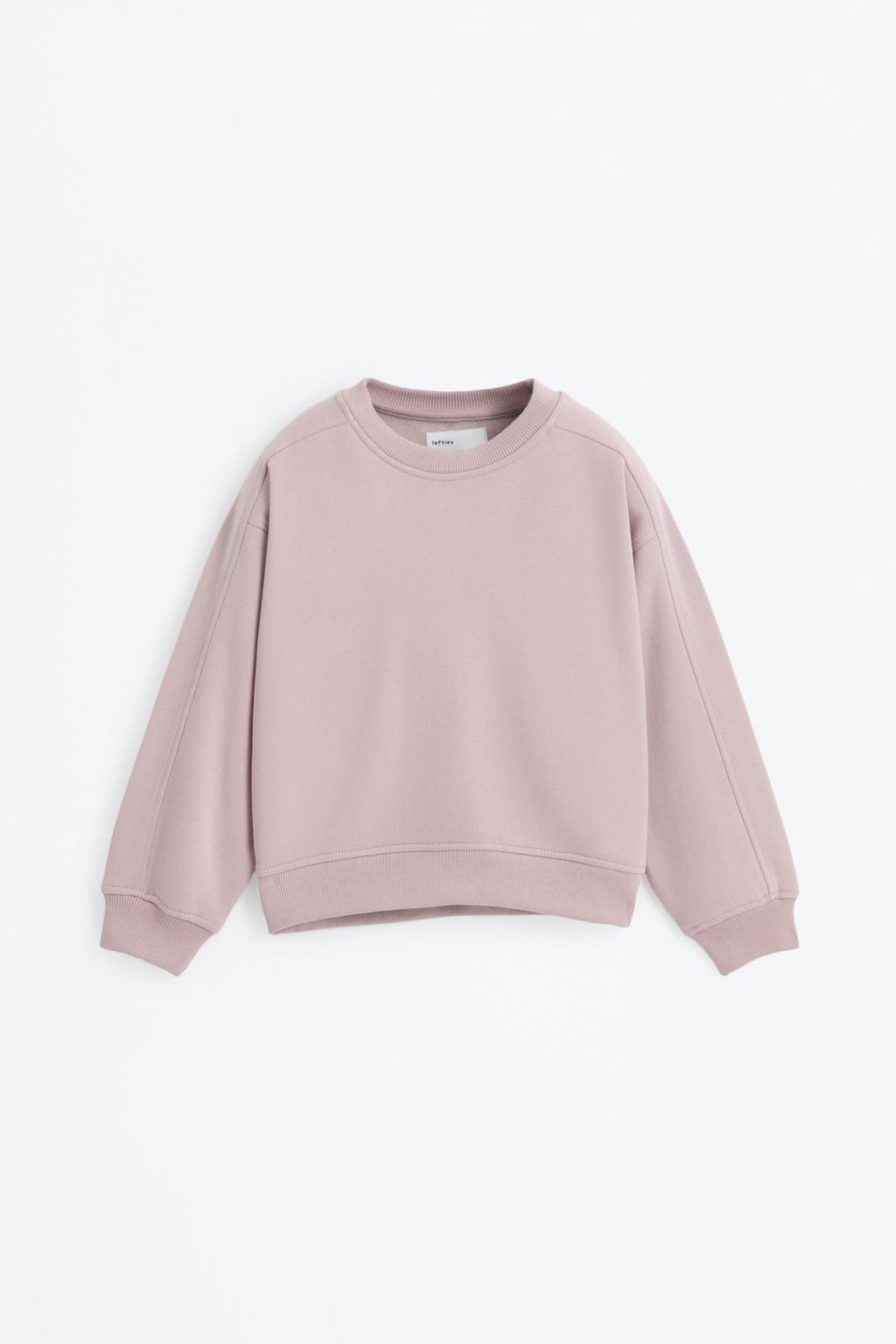 Düz pamuklu sweatshirt