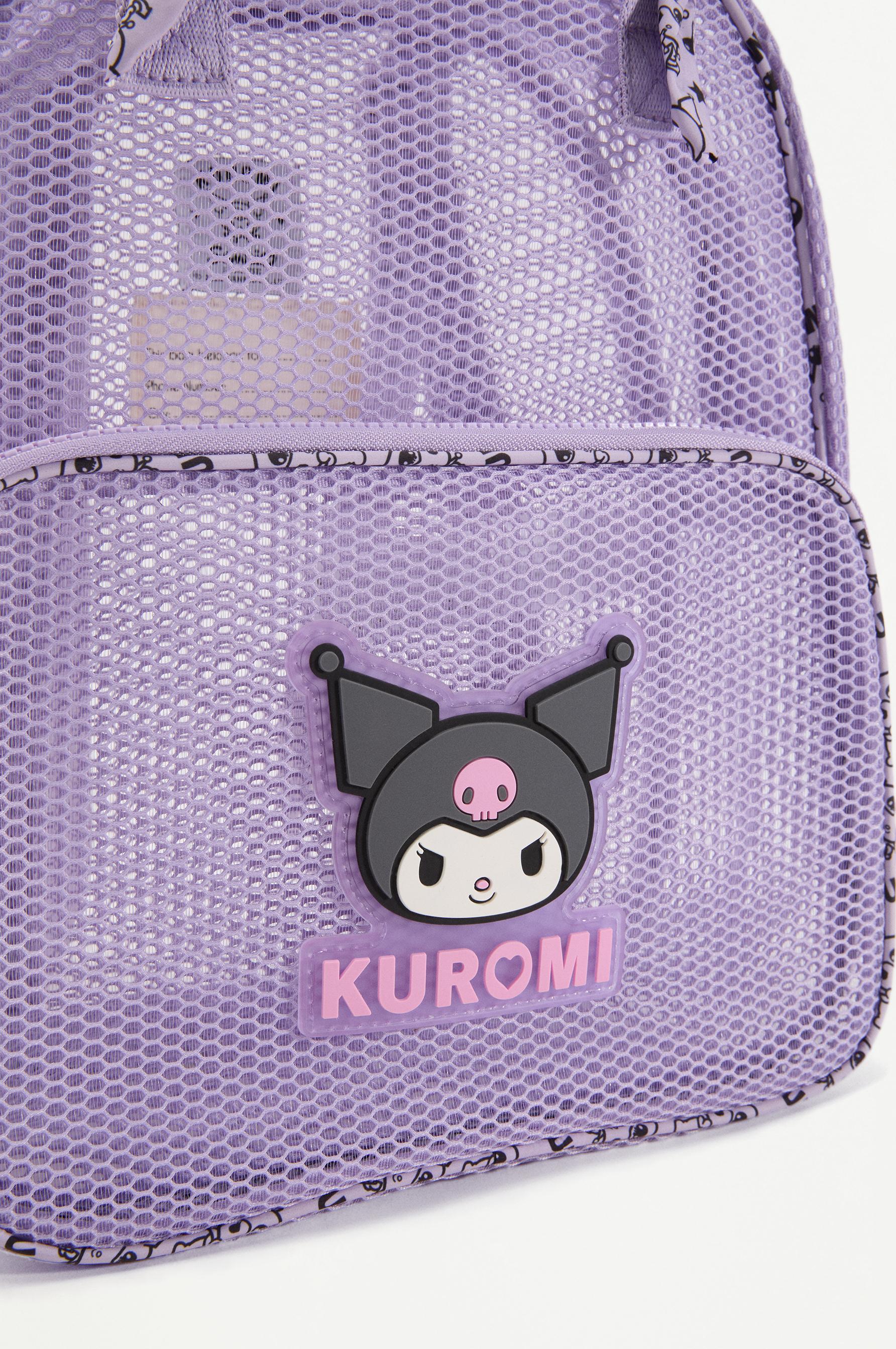 KUROMI ©SANRIO mesh backpack — MAUVE (alternate view)