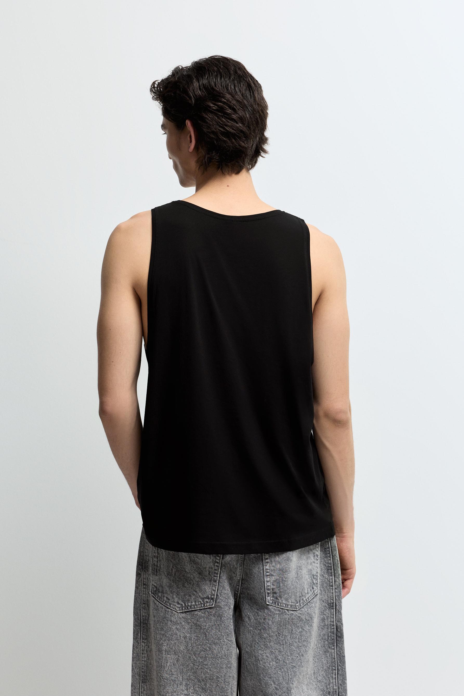 Basic tank top — BLACK