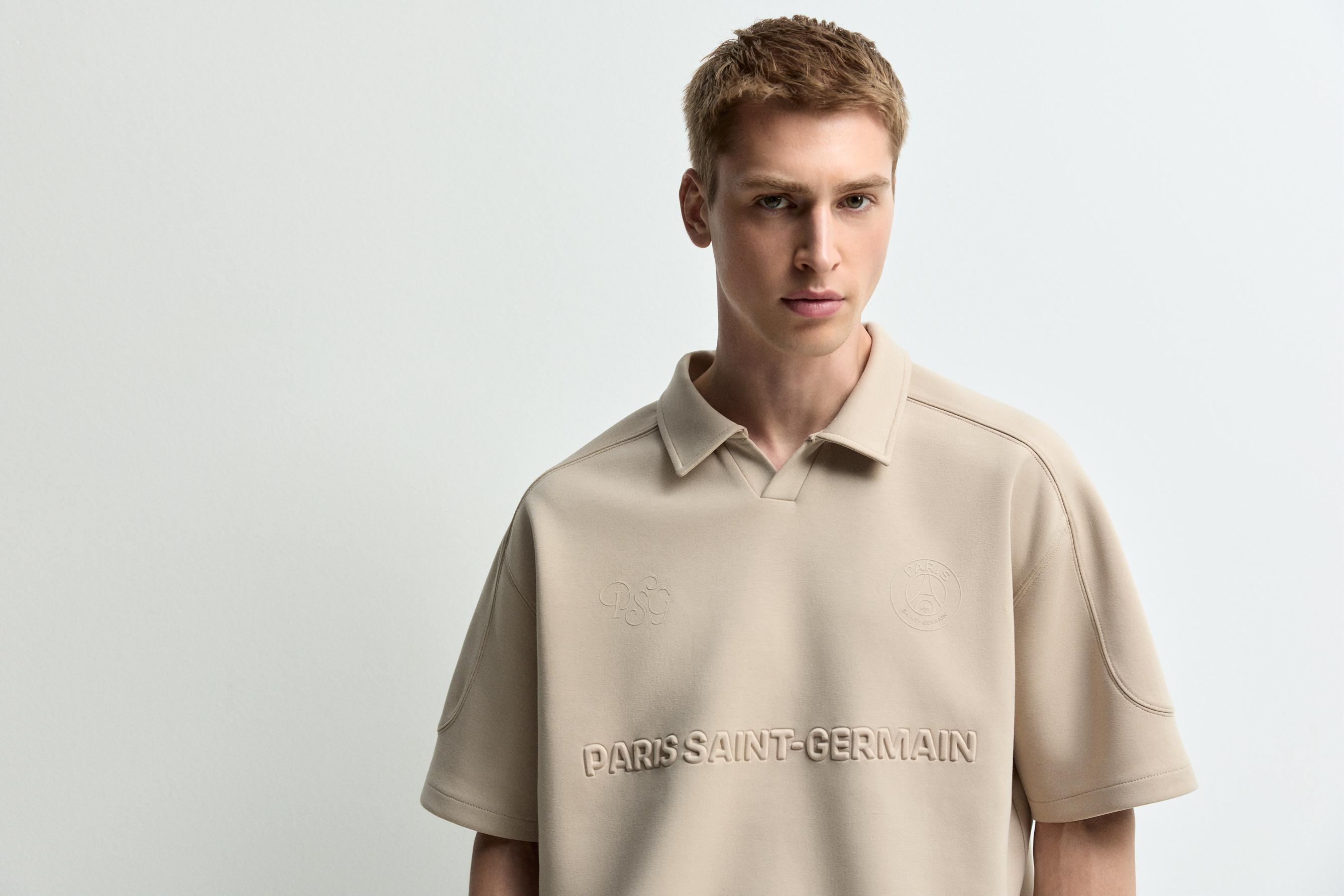Paris Saint-Germain x Lefties interlock polo shirt — BISCUIT