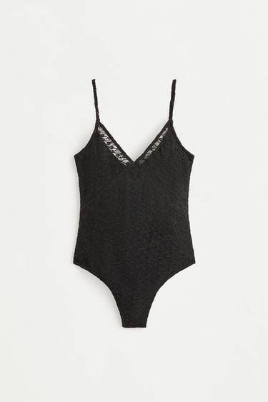 Lace bodysuit — BLACK 6