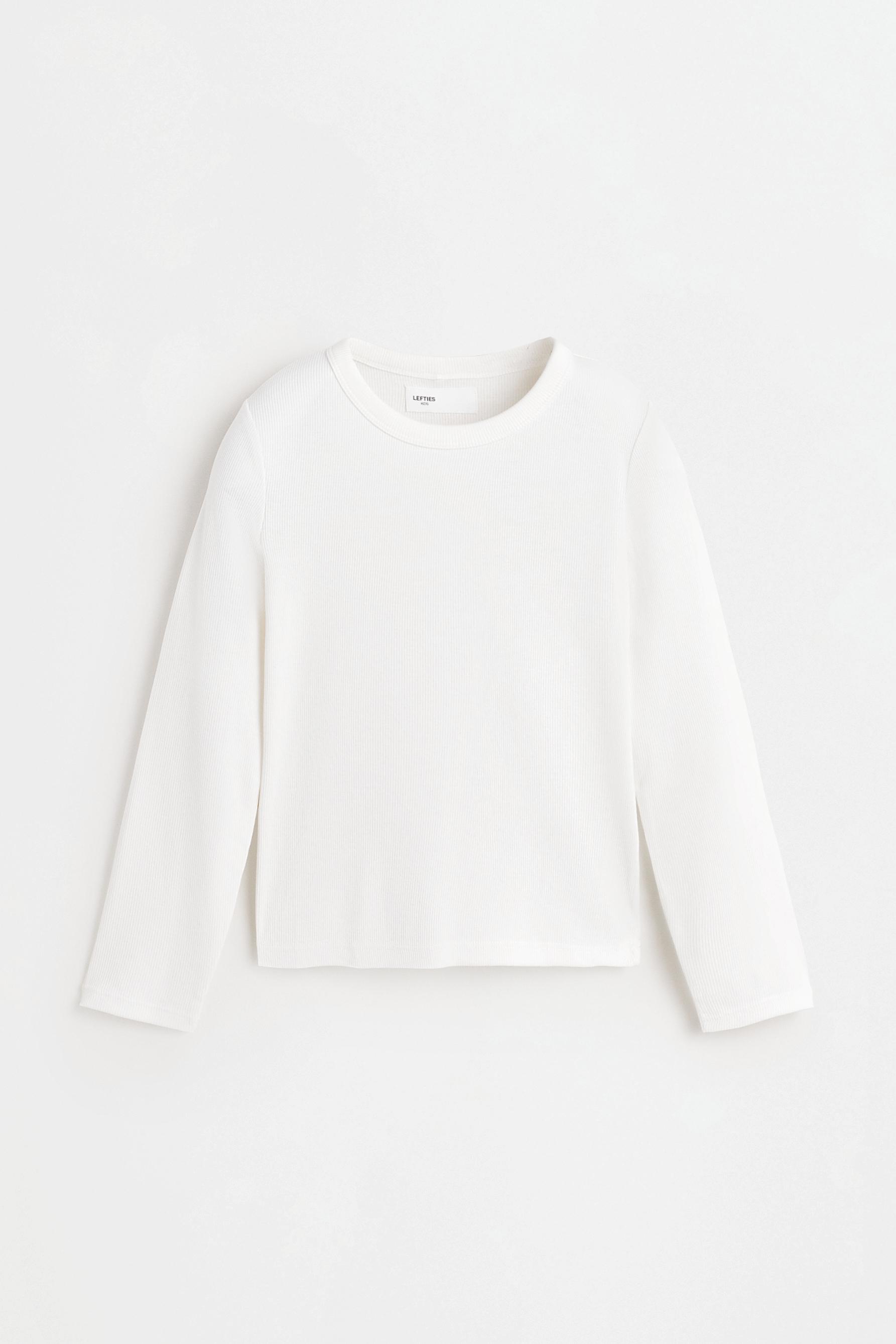 Ribbed T-shirt — OFF WHITE