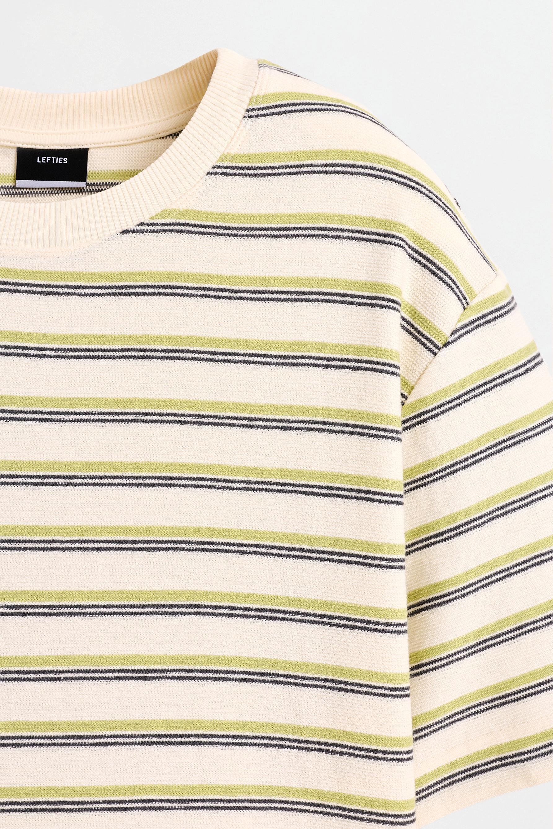 Striped T-shirt — PASTEL GREEN