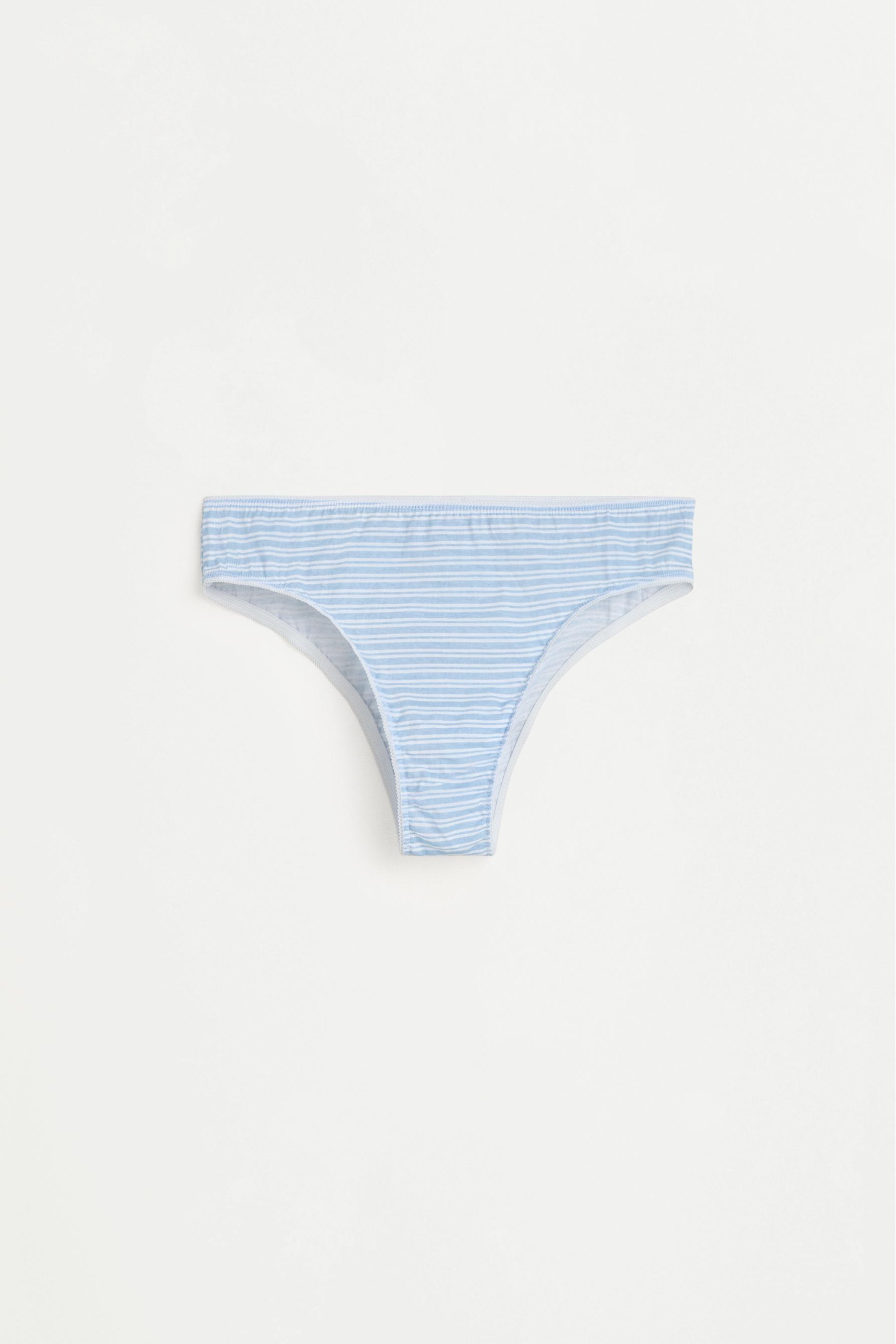 100% Cotton Brazilian Briefs (3-Pack) — ECRU/YELLOW