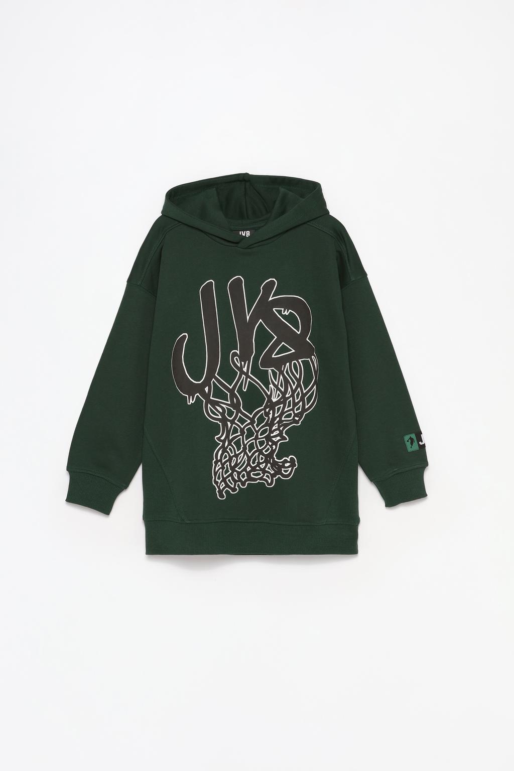 Kelme JV8 x Lefties hoodie with rubberised slogan