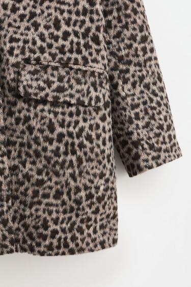 Synthetic wool coat — Leopard 4