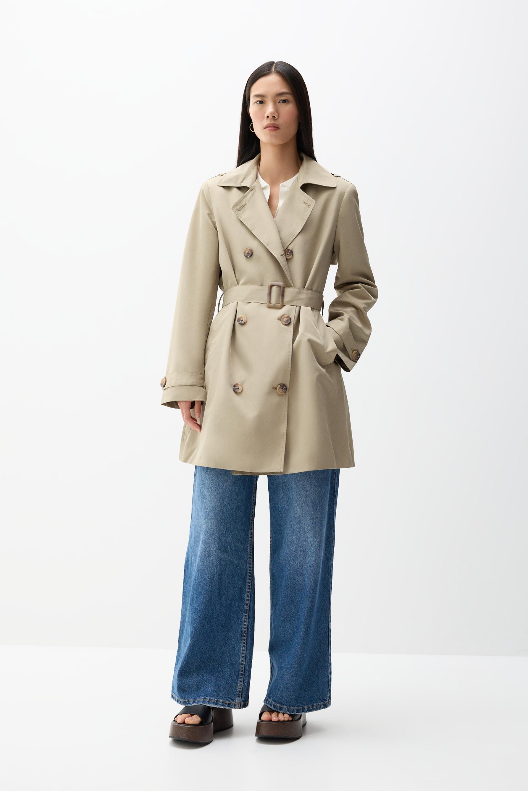 Trench oversize cinturón