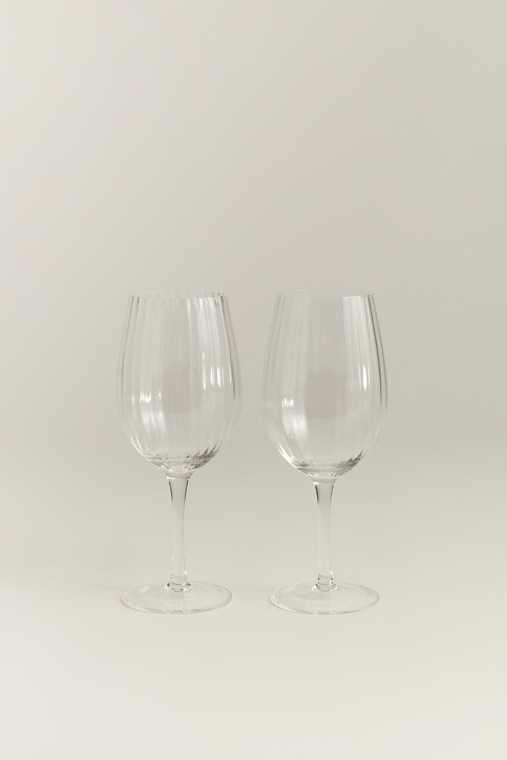 Paquet 2 copes relleu borosilicat 600 ml