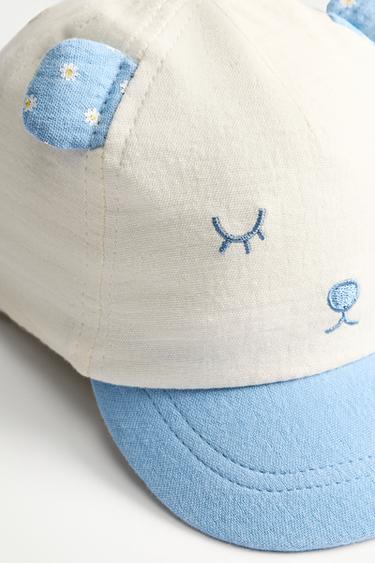 Bear cap — WHITE/SKY BLUE 3