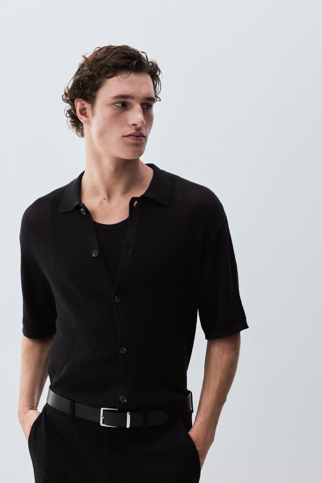 Camisa textura boxy
