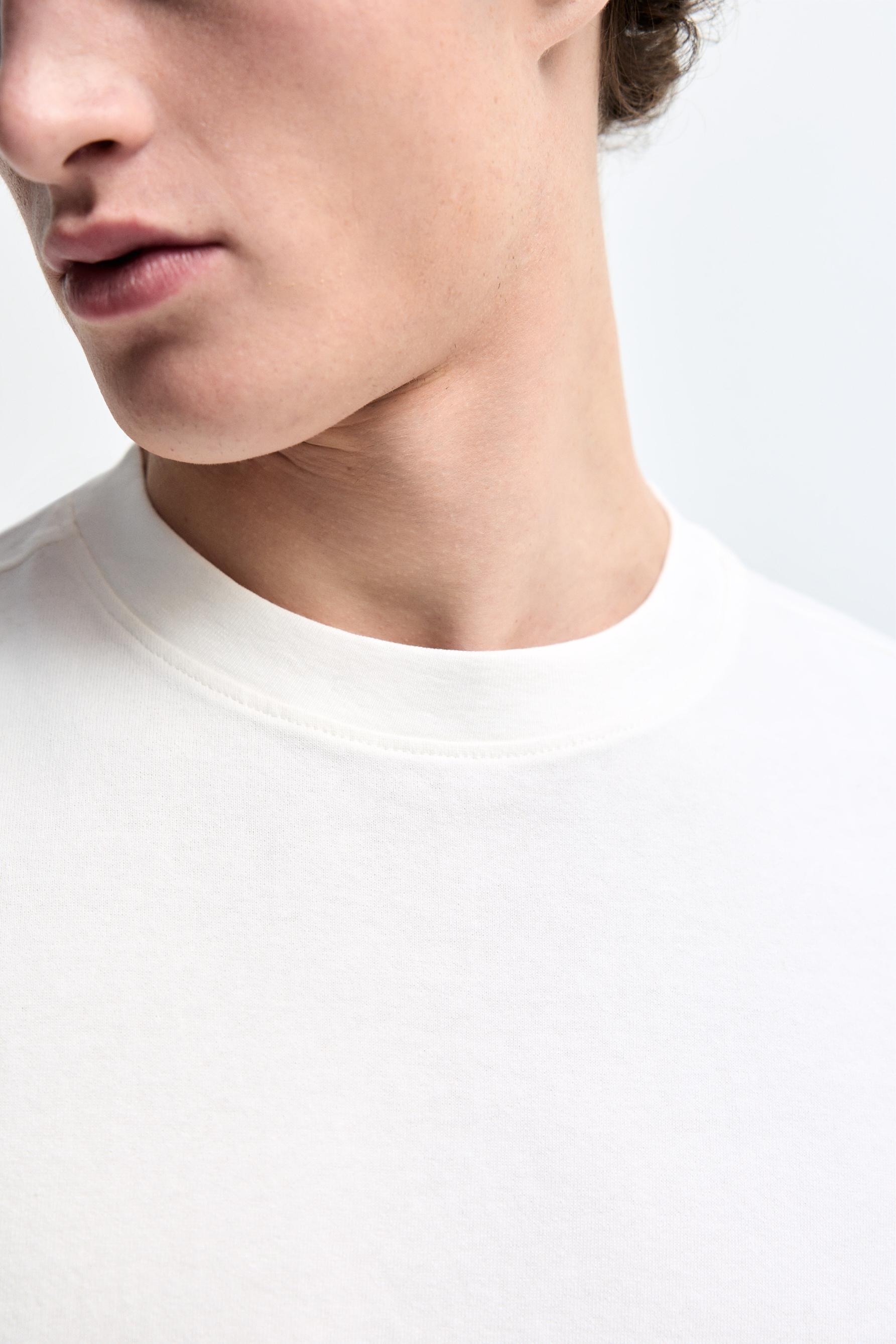 Heavy faded effect T-shirt — OFF WHITE