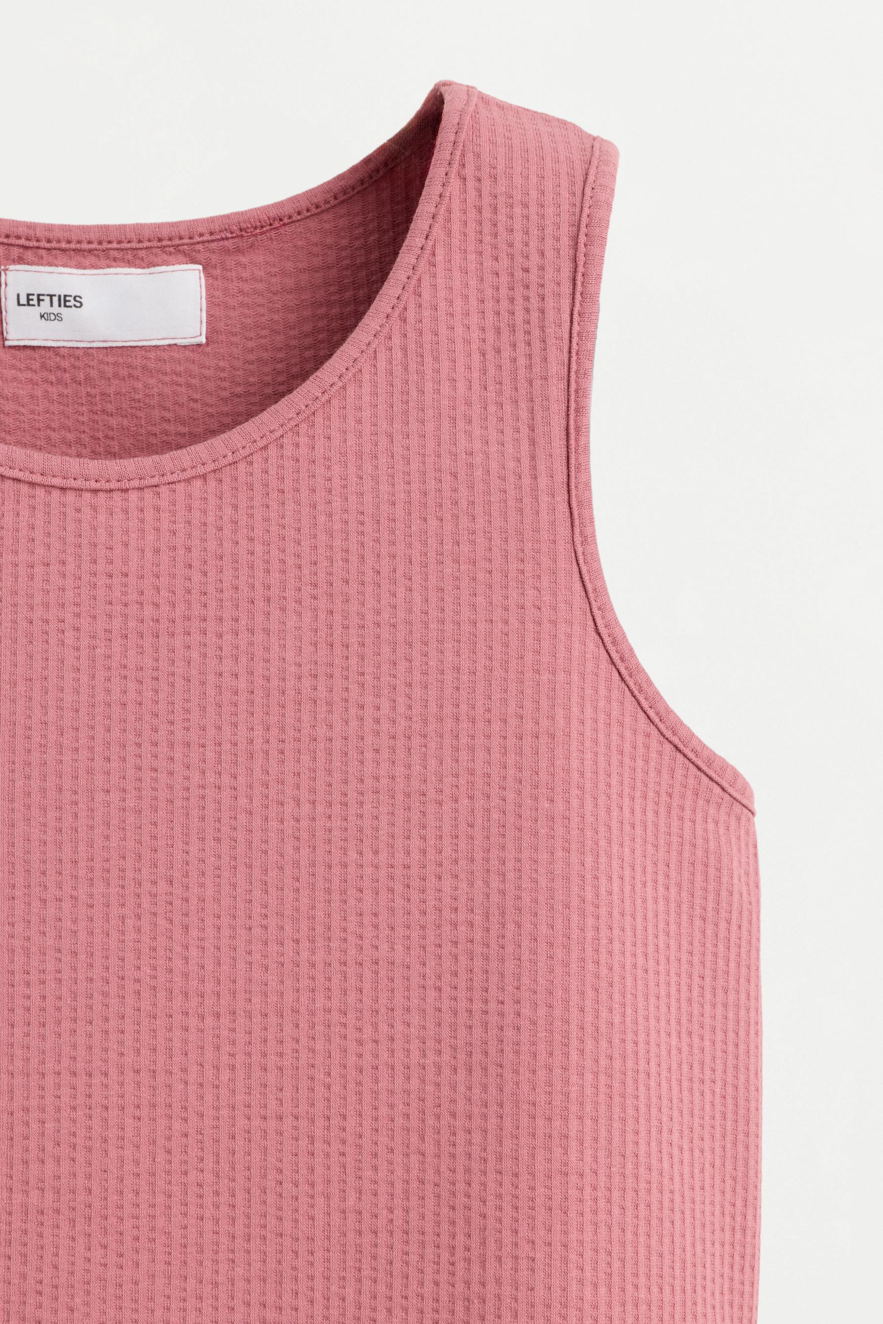 Ruffled vest top — DARK PINK
