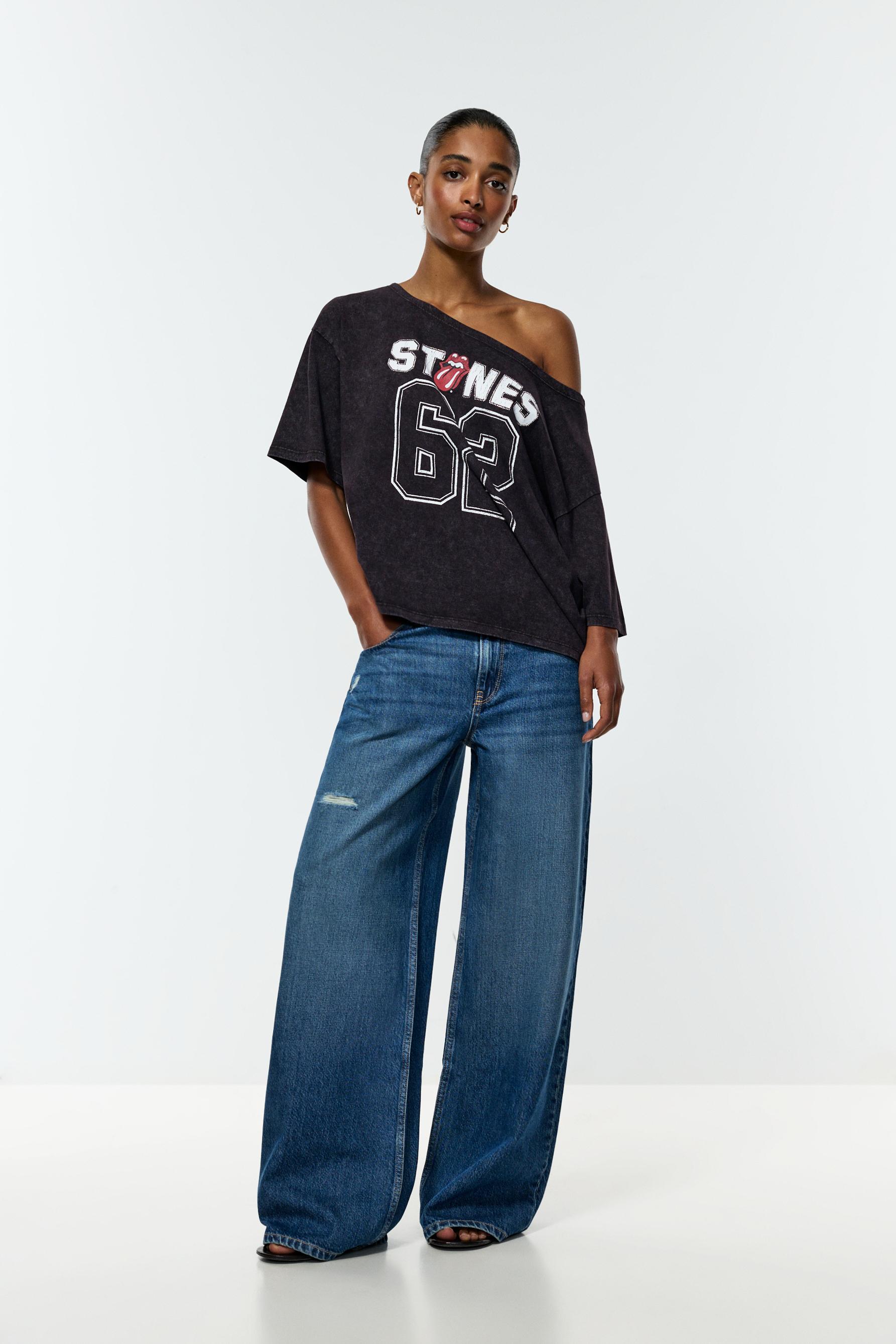 The Rolling Stones ©Universal boat neck T-shirt — ANTHRACITE GREY