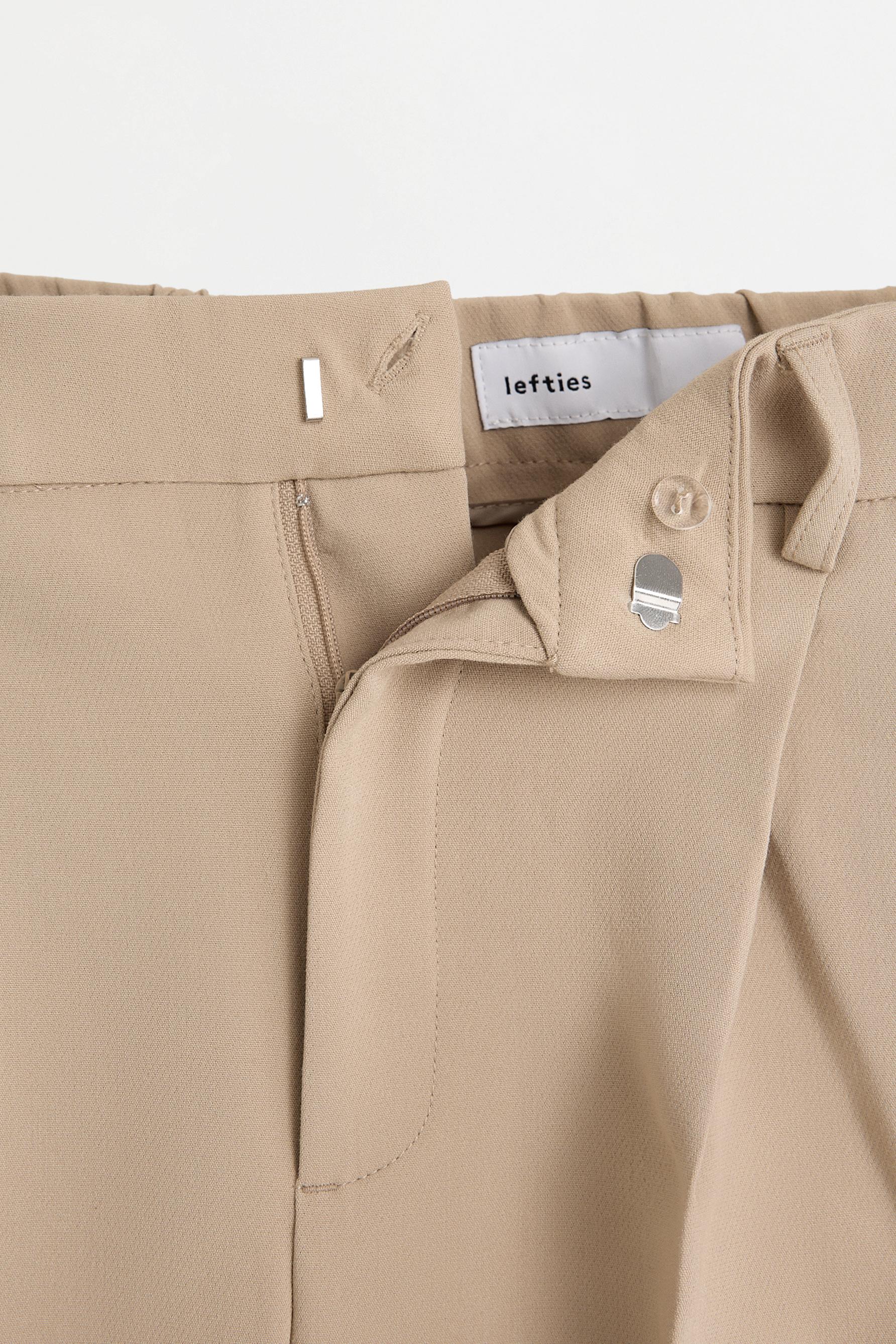 Carrot fit dress trousers — LIGHT CAMEL