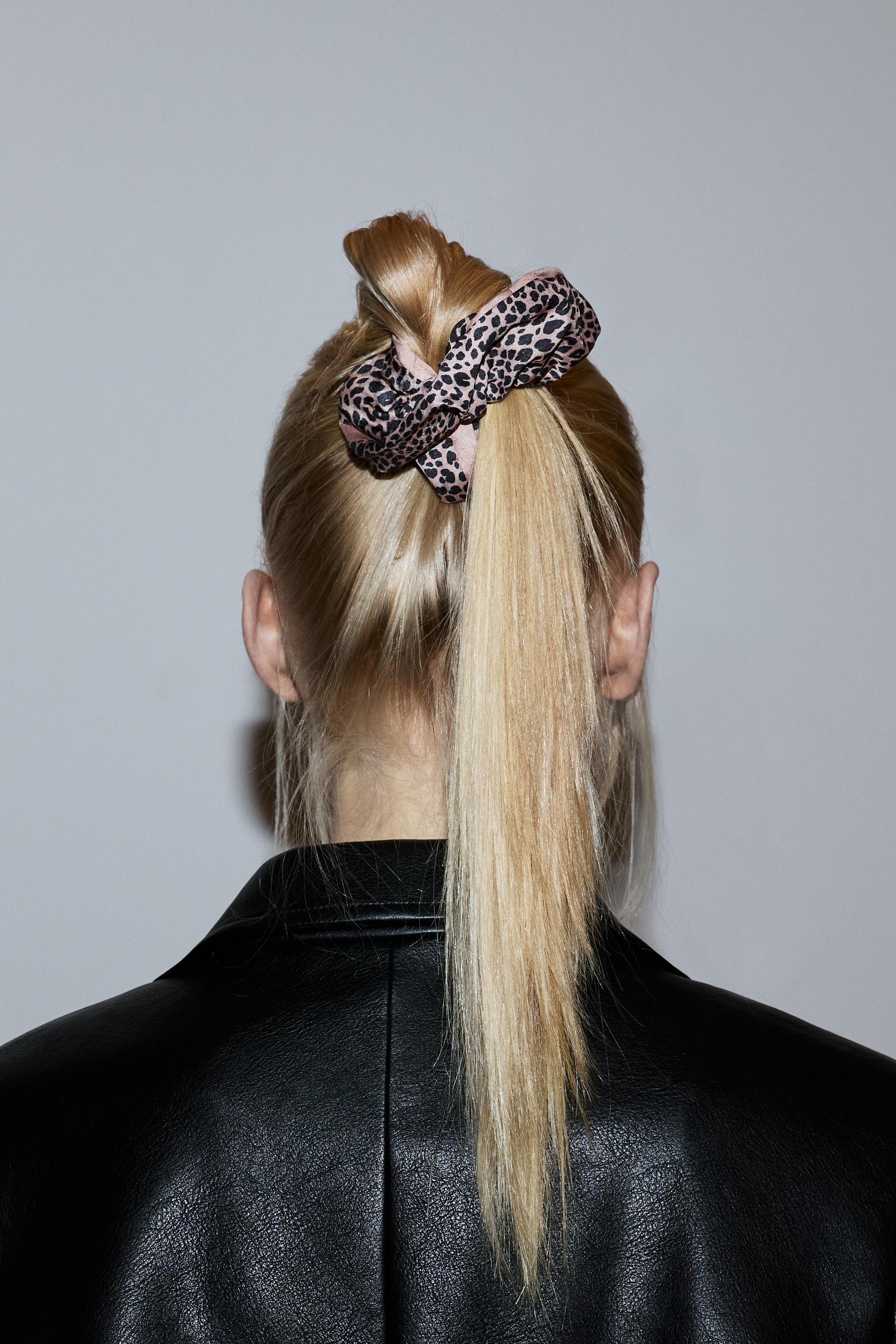 Pack 2 scrunchies XL leopardo