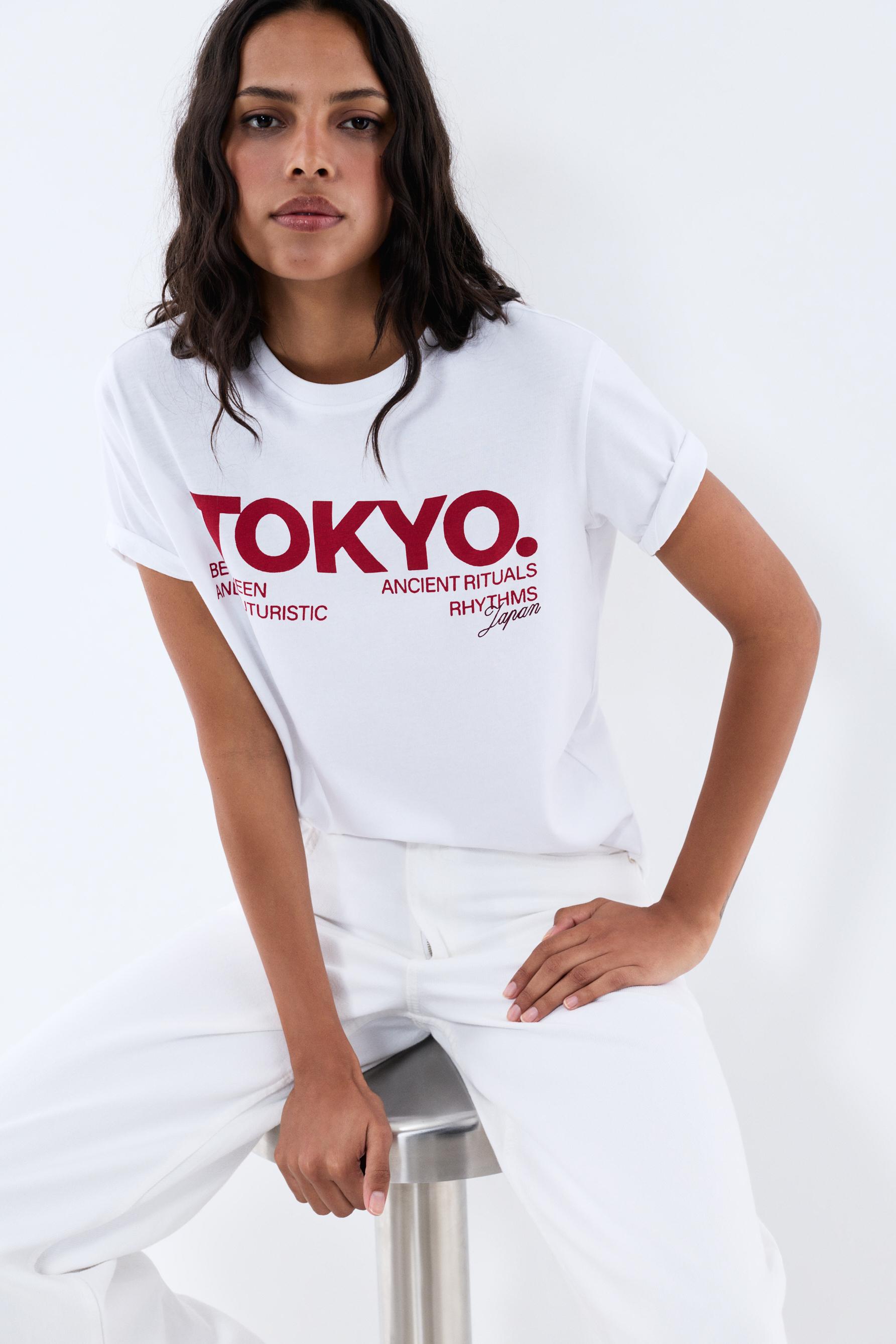 Printed T-shirt — WHITE