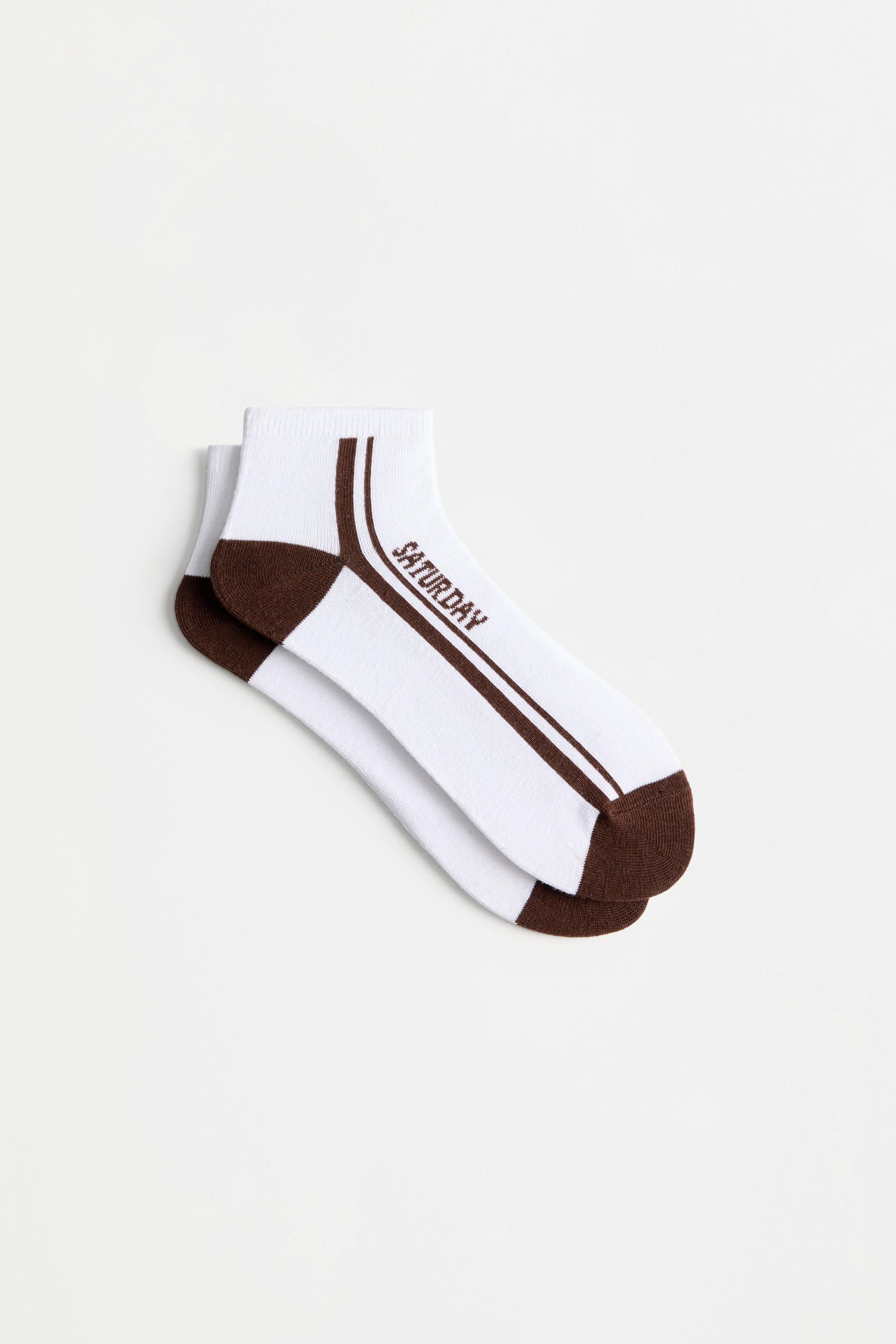 Days of the week ankle socks (7-pack) — GREY/CAMEL