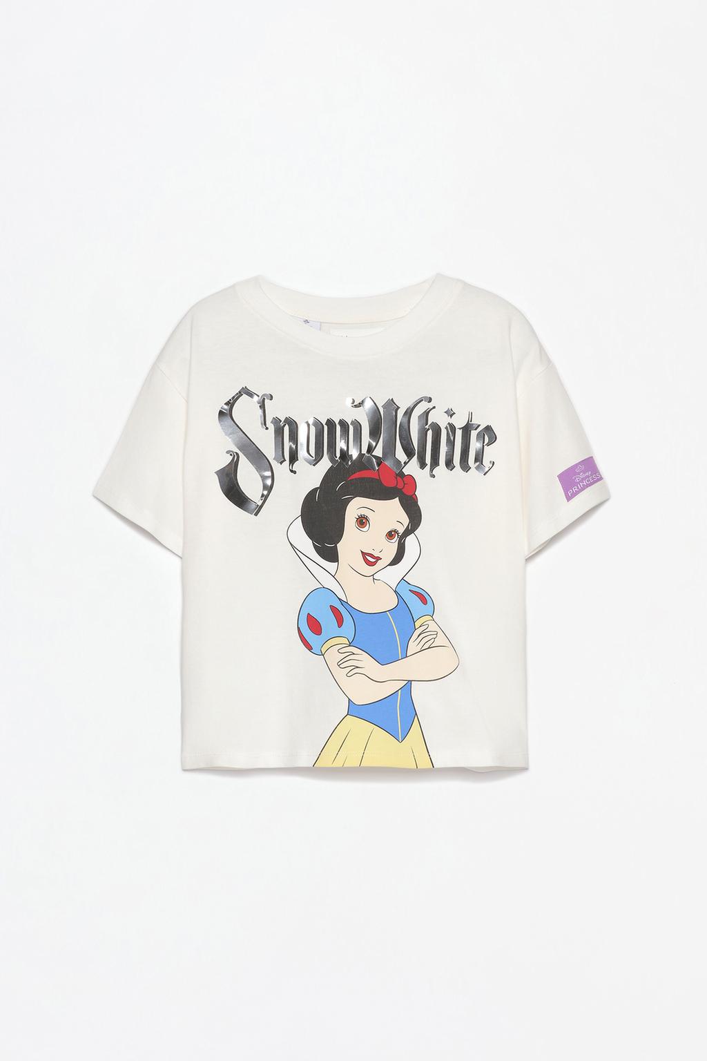 Snow White ©Disney T-shirt with metallic slogan