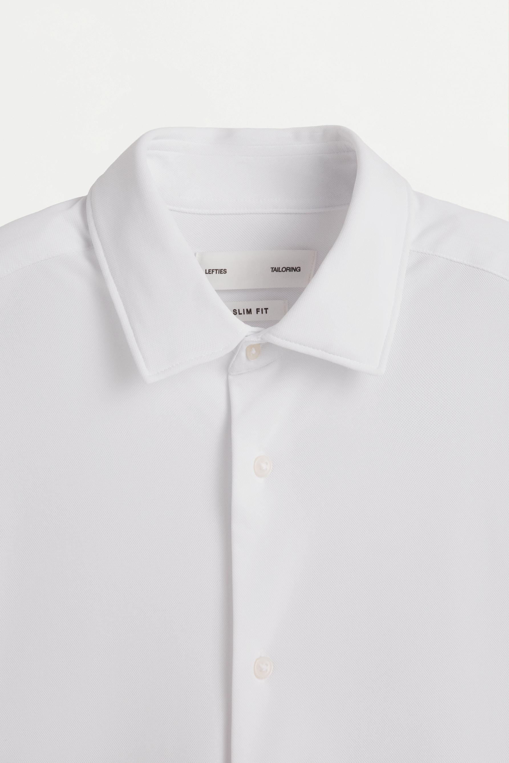 Slim fit tailored shirt — WHITE