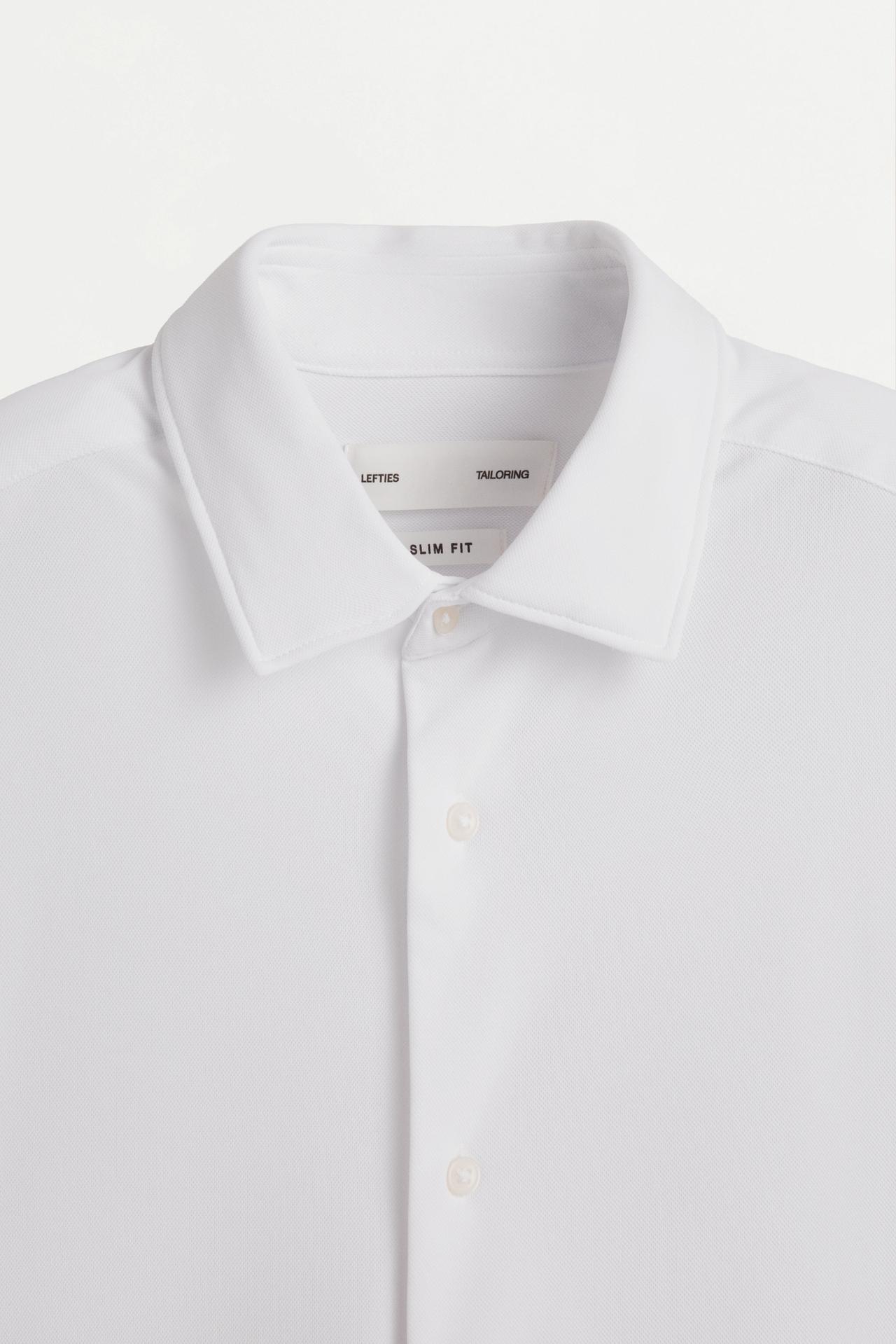 Slim fit tailored shirt — WHITE