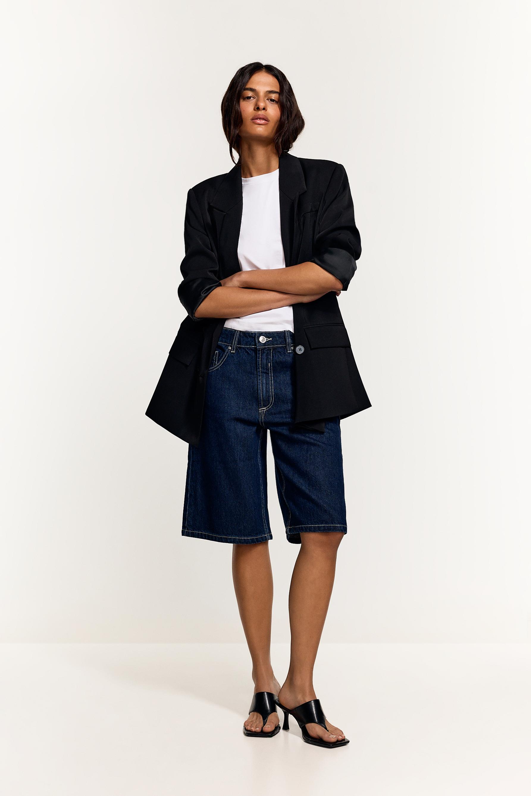 Denim Bermuda shorts — FADED NAVY