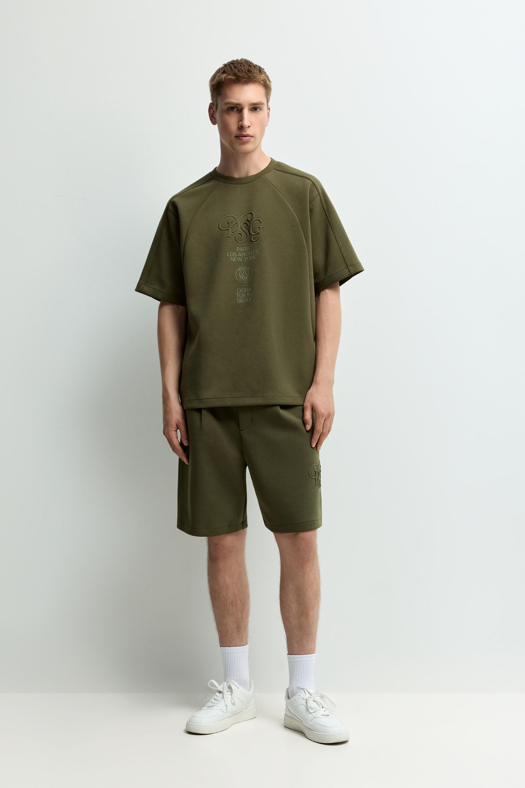 Paris Saint-Germain x Lefties interlock T-shirt — DARK KHAKI
