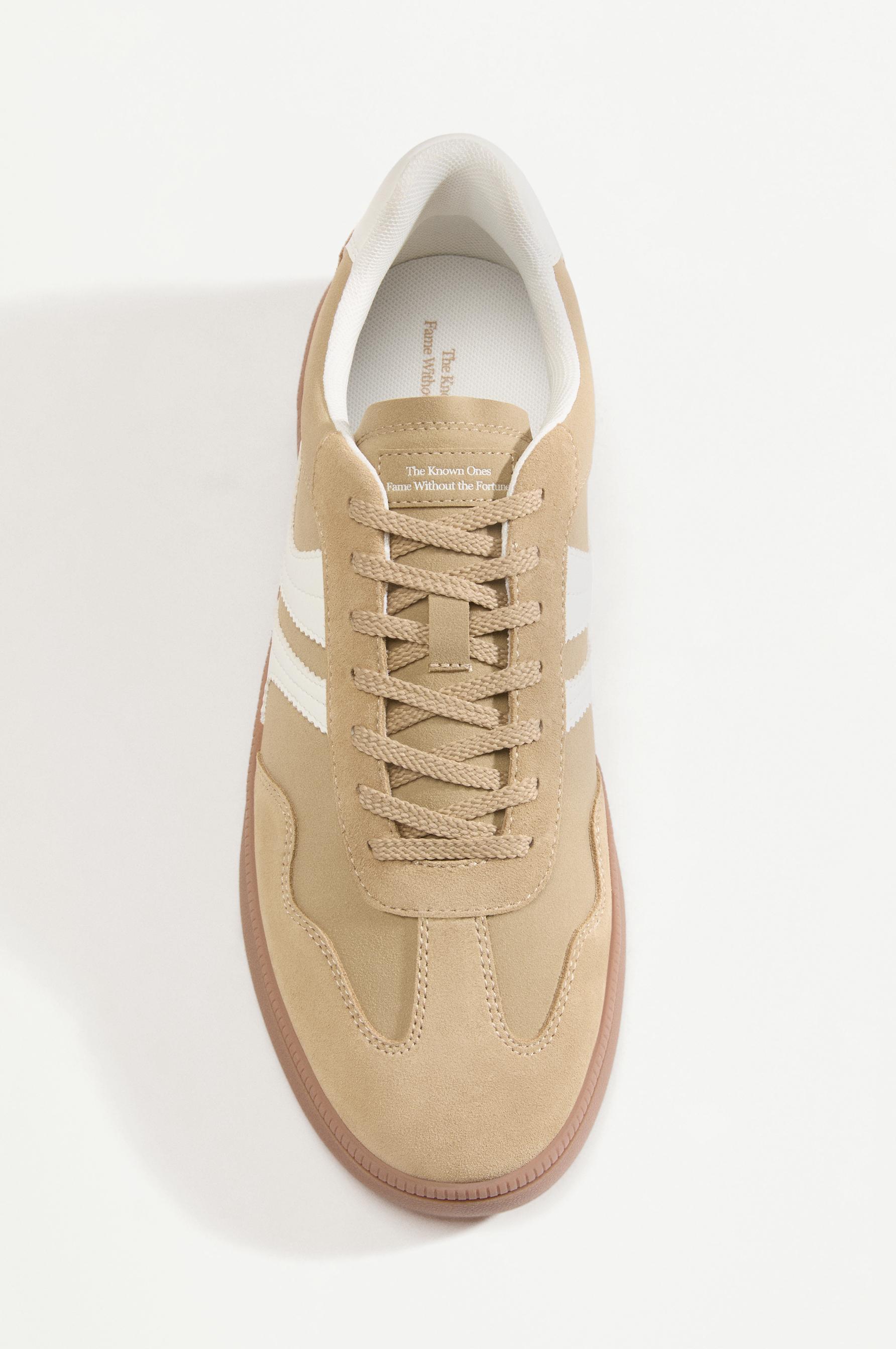 Logo sneakers — BEIGE