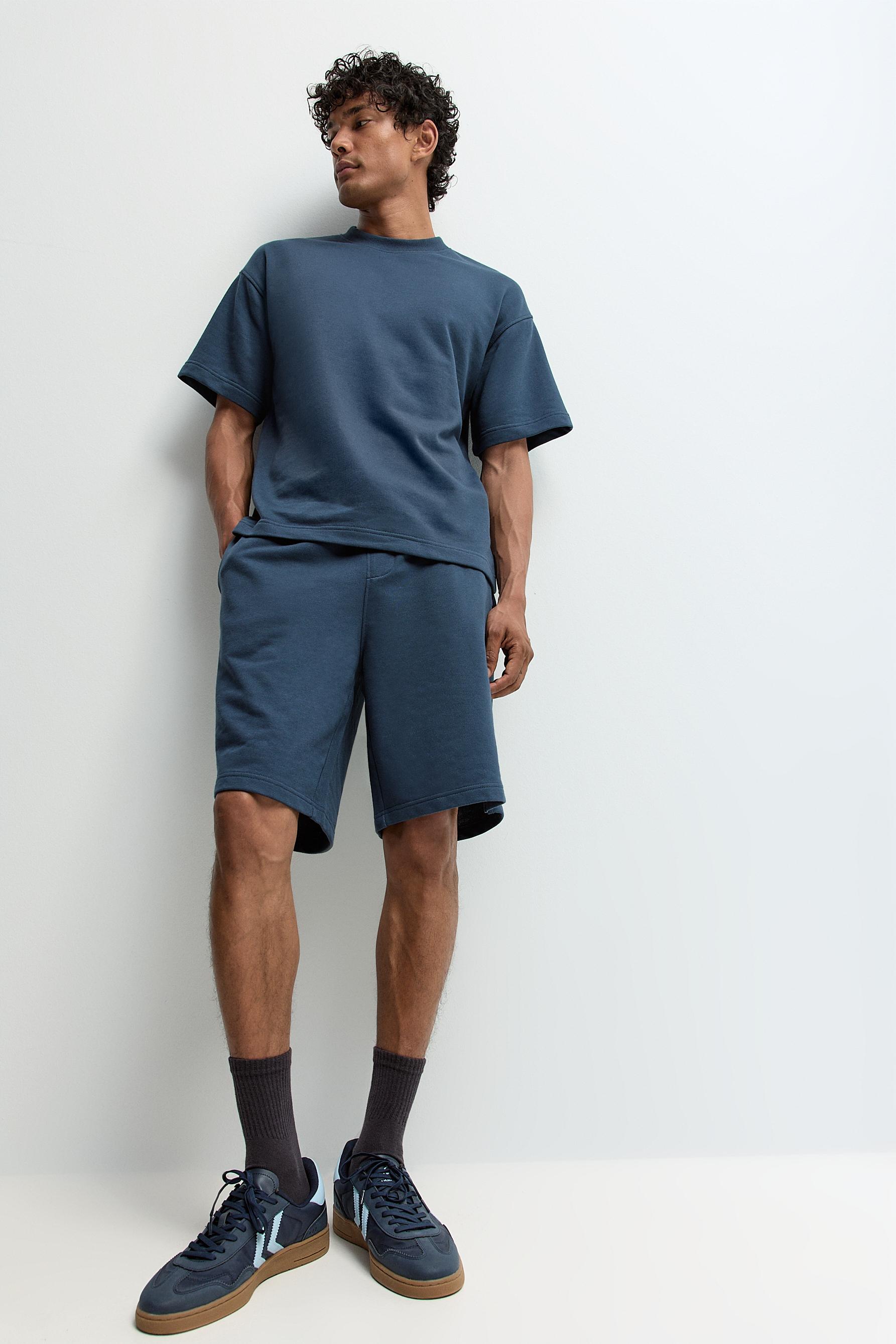 Tracksuit Bermuda shorts — DARK BLUE