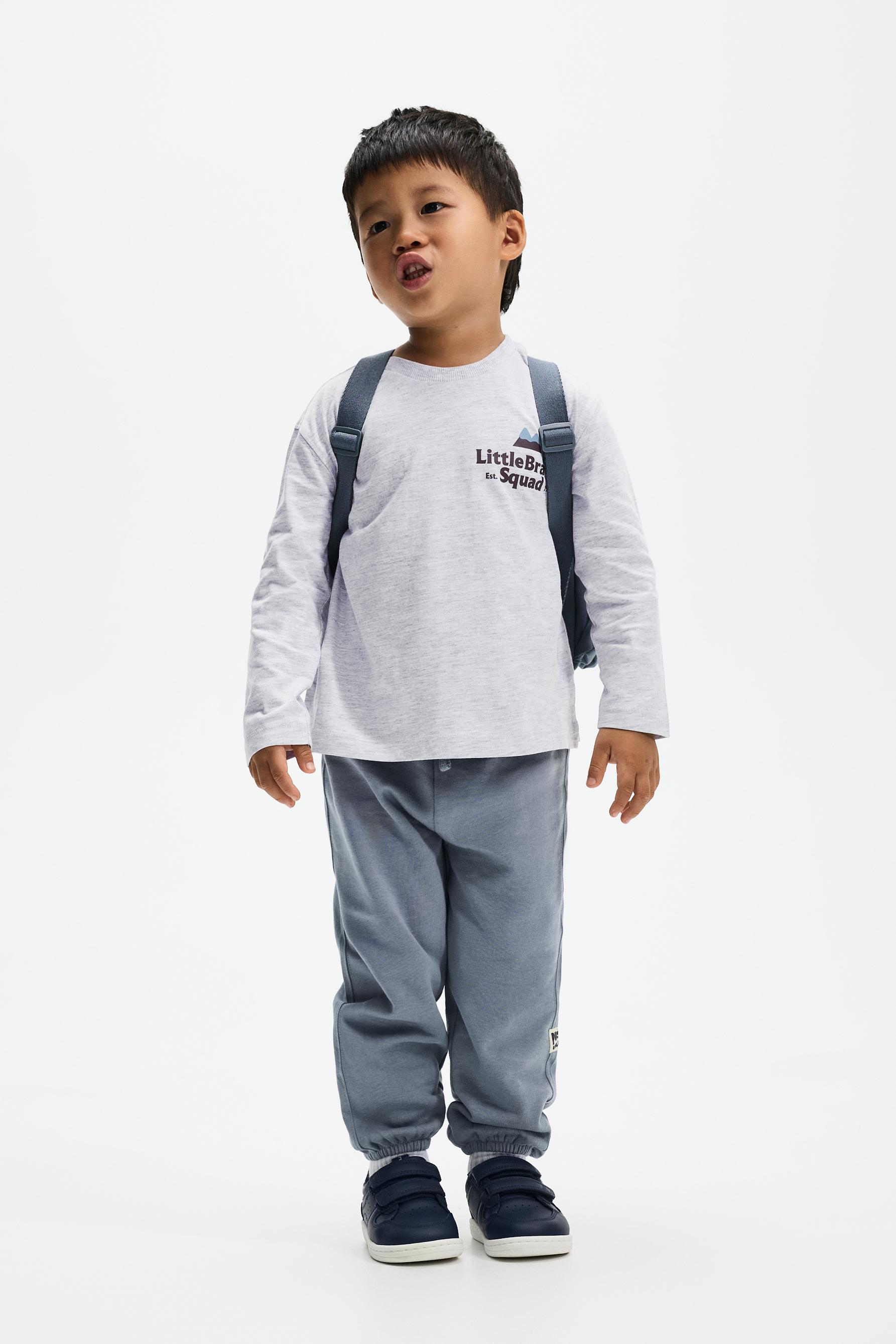 5-pack of T-shirt and fleece pants sets — NAVY