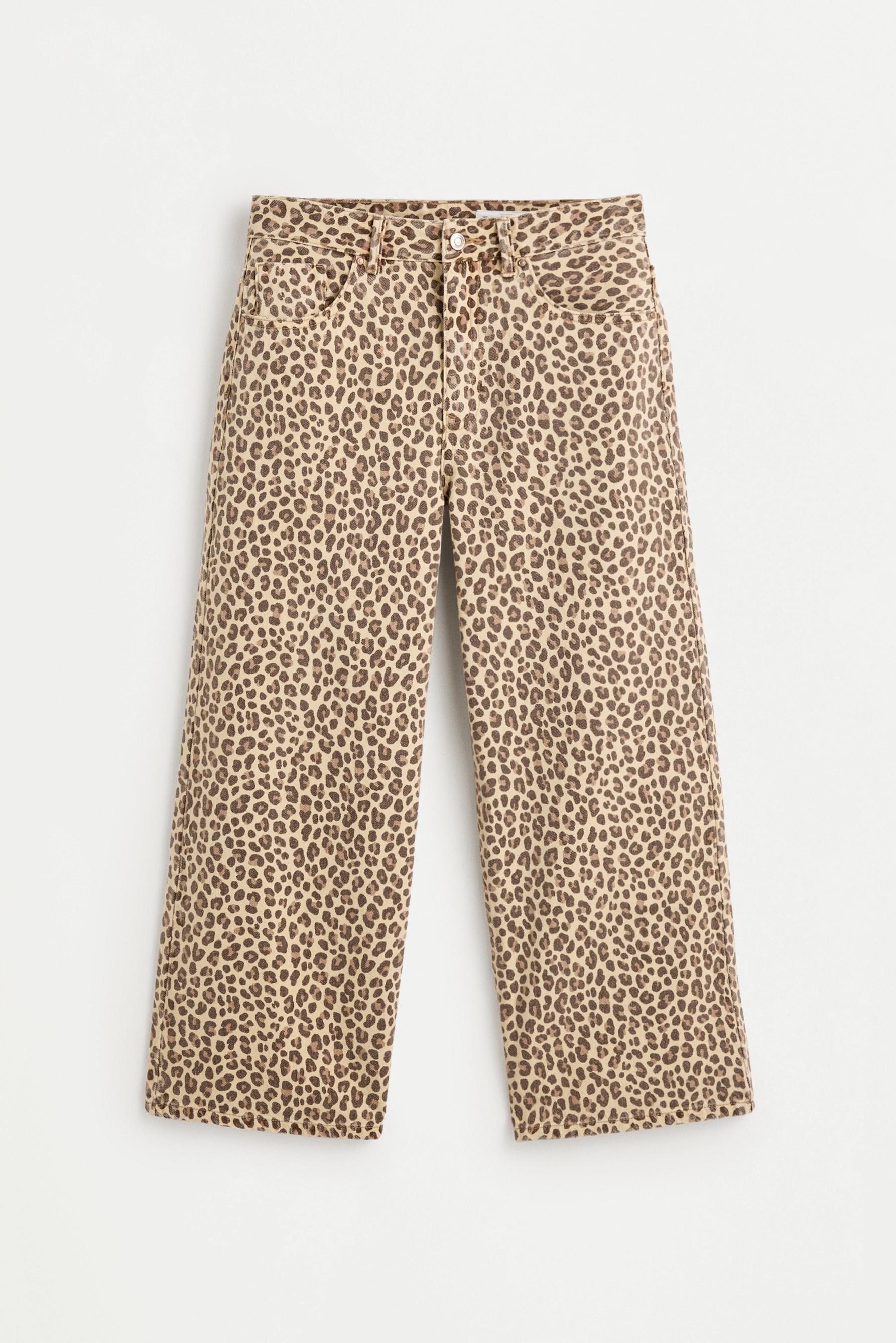 Leopard print culotte jeans — LEOPARD PRINT