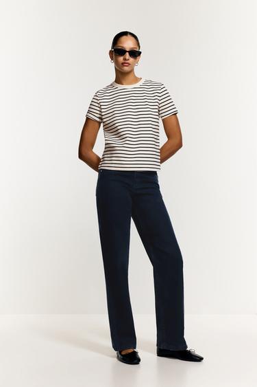 Slim-fit wide-leg jeans — BLACK 2