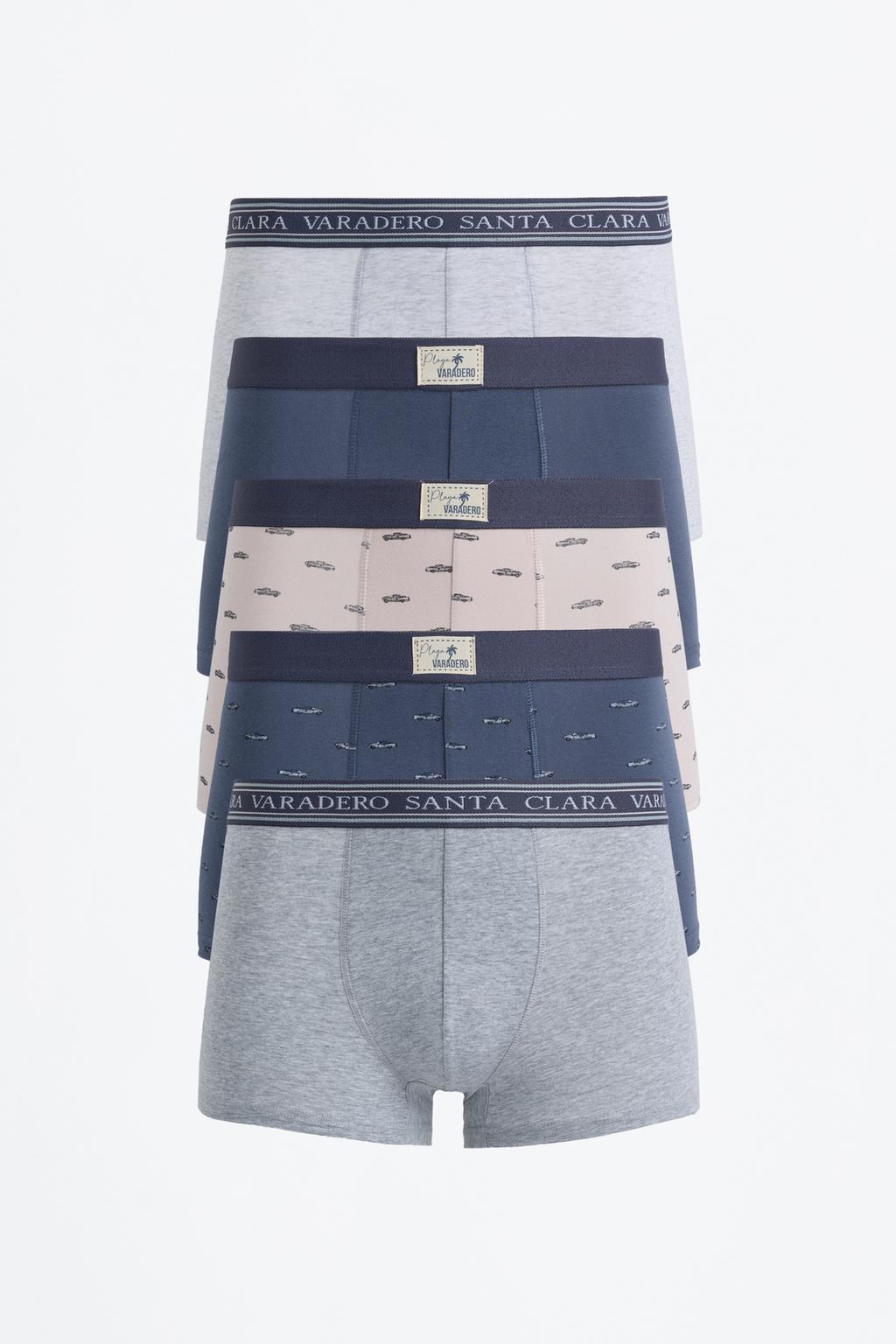 Pack of 5 contrast boxers