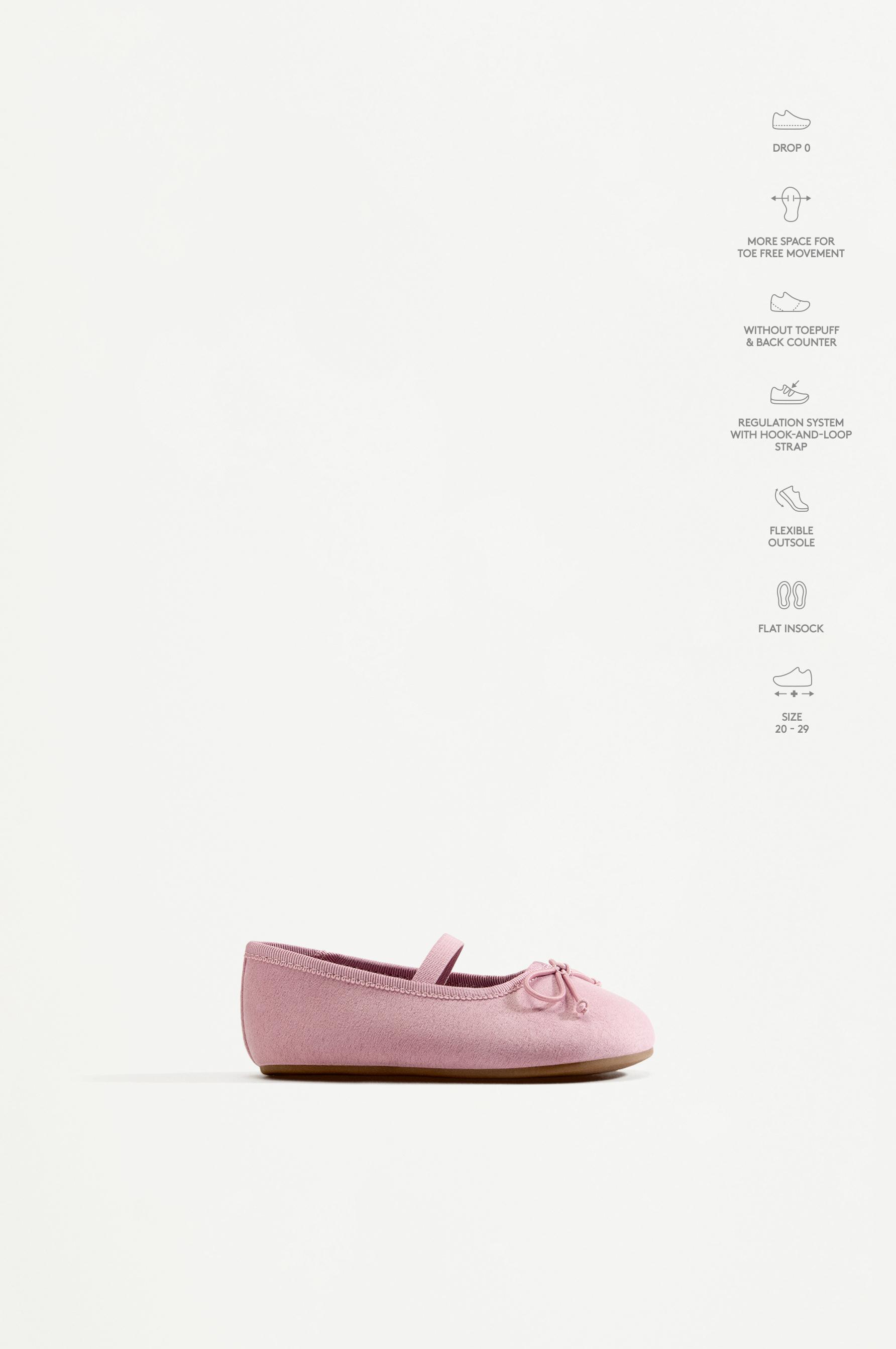 Barefoot Bow Ballerina Flats — PALE PINK