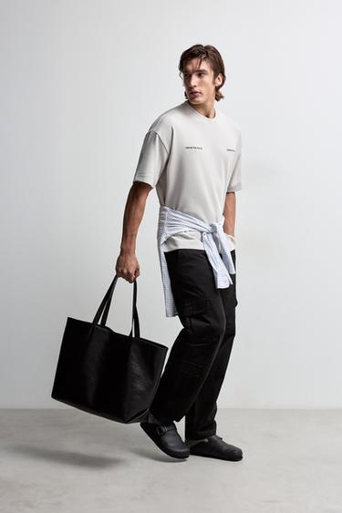 Printed interlock T-shirt — PEARL GREY 5