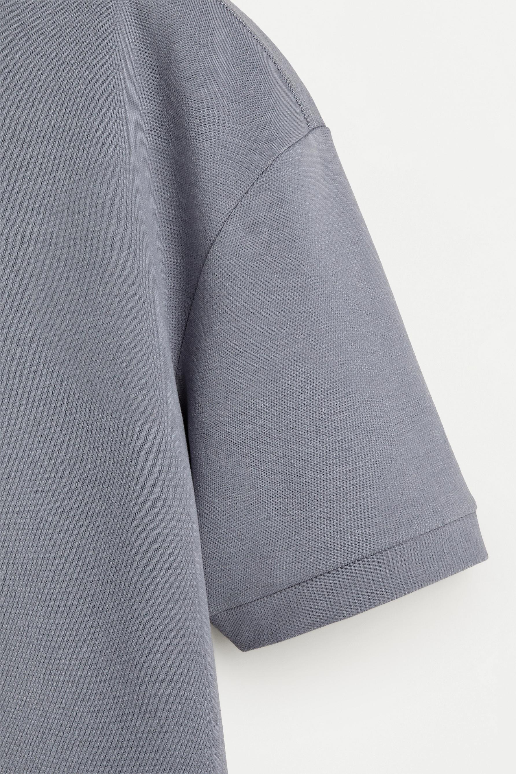 Heavy interlock T-shirt — SKY BLUE