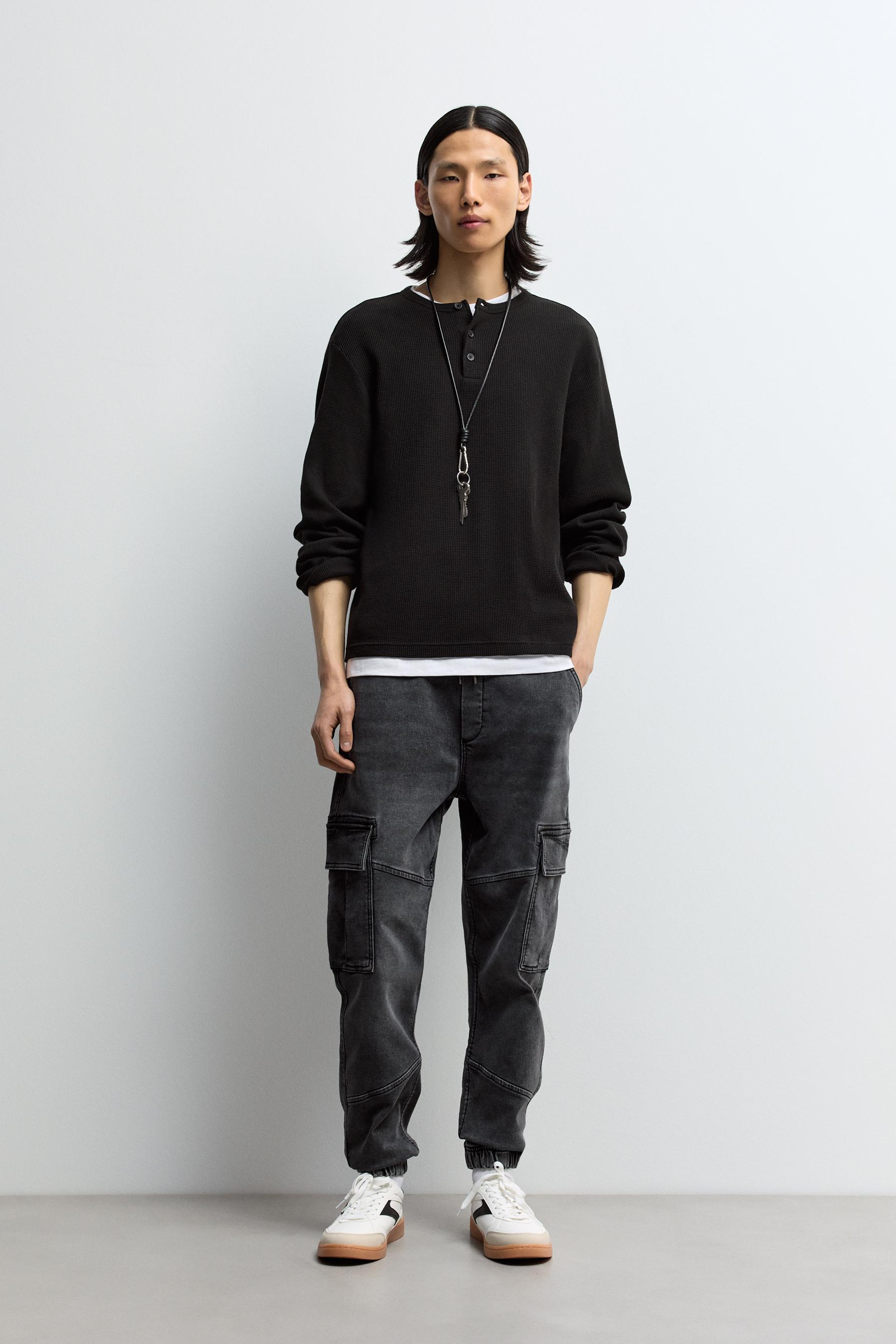 Jeans jogger cargo fleece